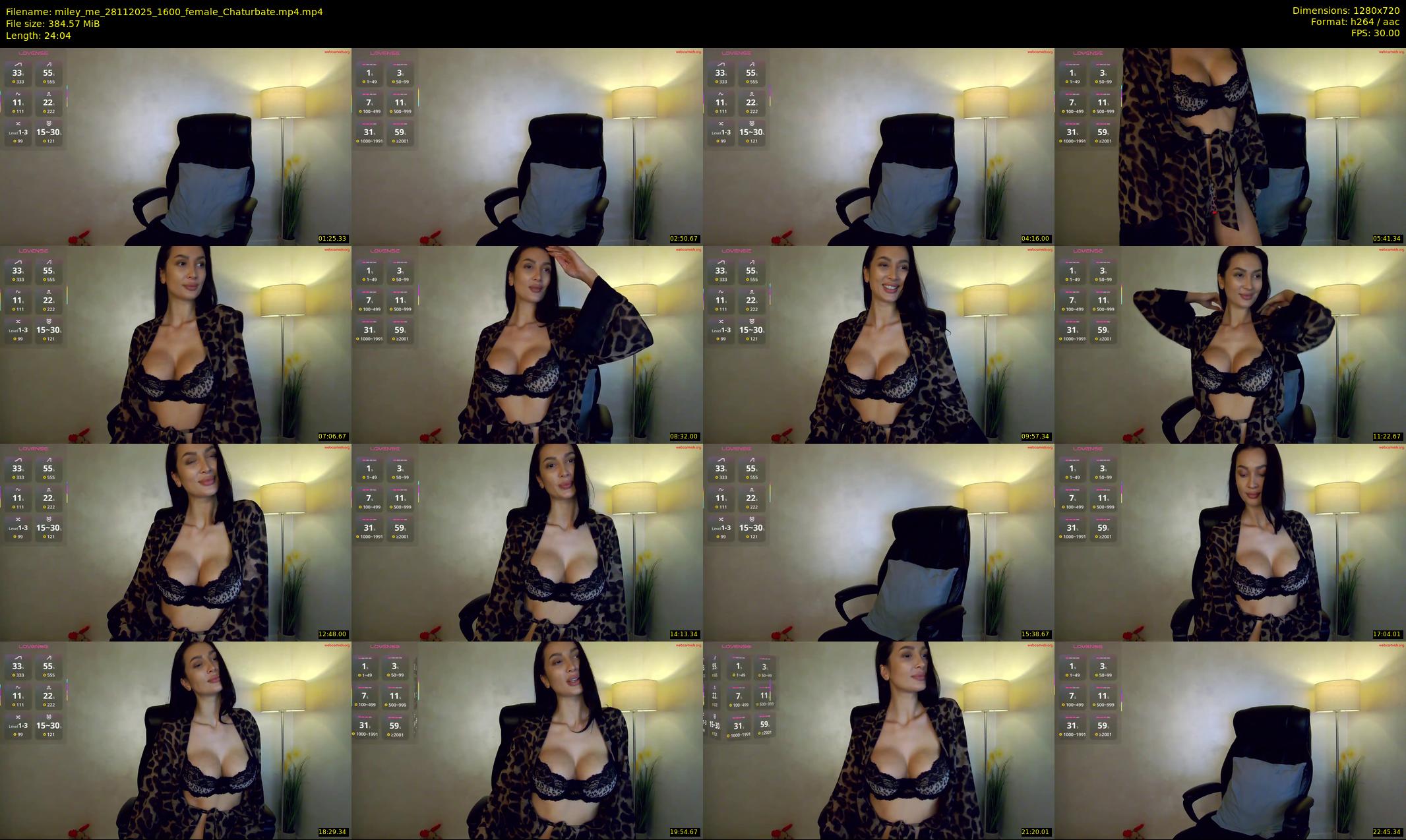 miley_me — 25 minute Chaturbate female cam show recording, 720p, Nov 28, 2025
