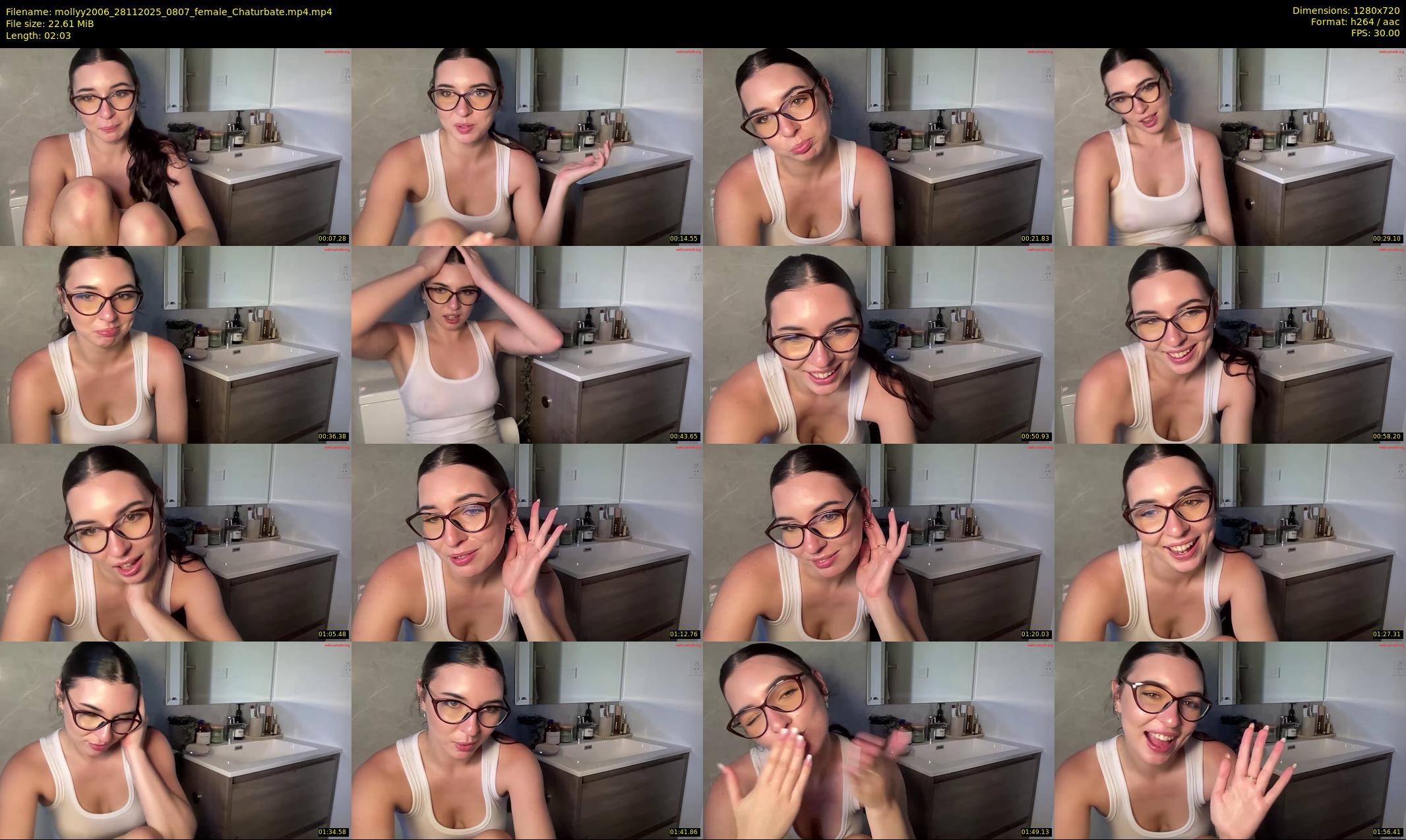 mollyy2006 — 3 minute Chaturbate female cam show recording, 720p, Nov 28, 2025