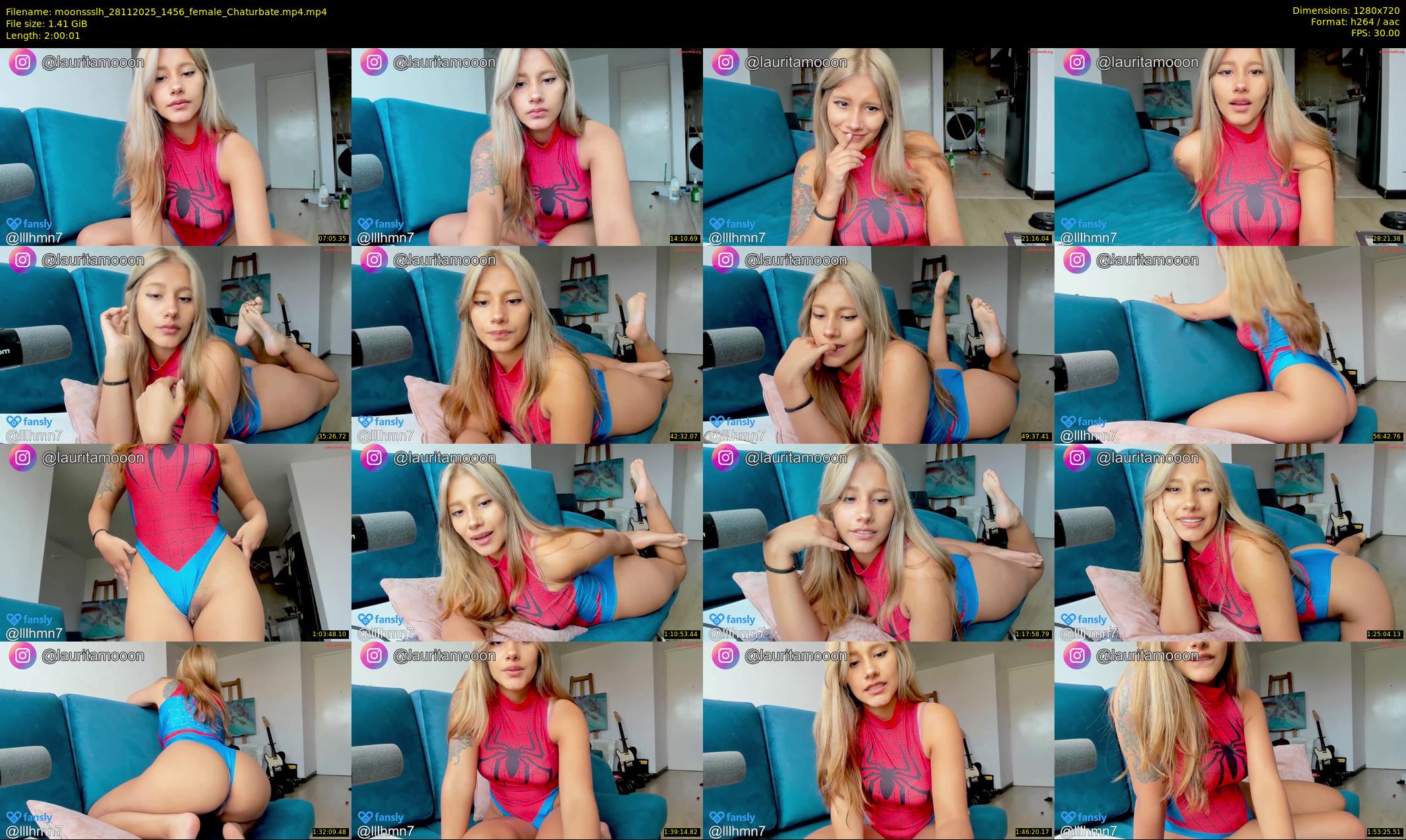 moonssslh — 121 minute Chaturbate female cam show recording, 720p, Nov 28, 2025