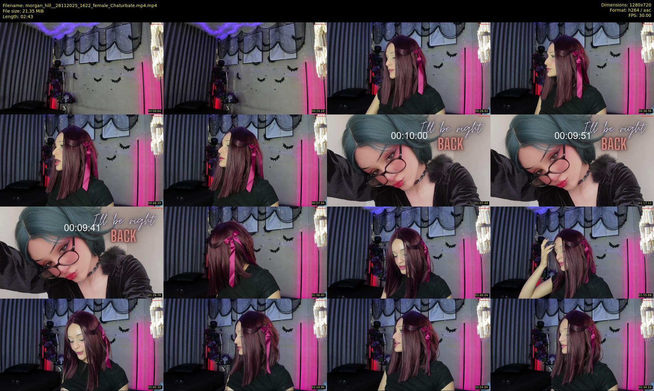 morgan_hill_ — 3 minute Chaturbate female cam show recording, 720p, Nov 28, 2025
