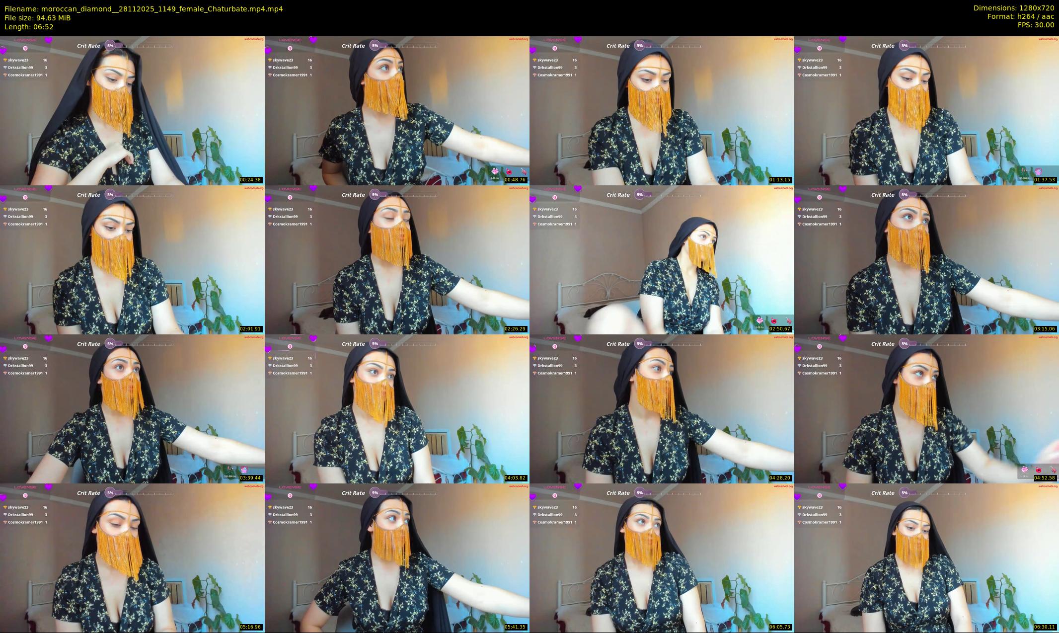 moroccan_diamond_ — 7 minute Chaturbate female cam show recording, 720p, Nov 28, 2025