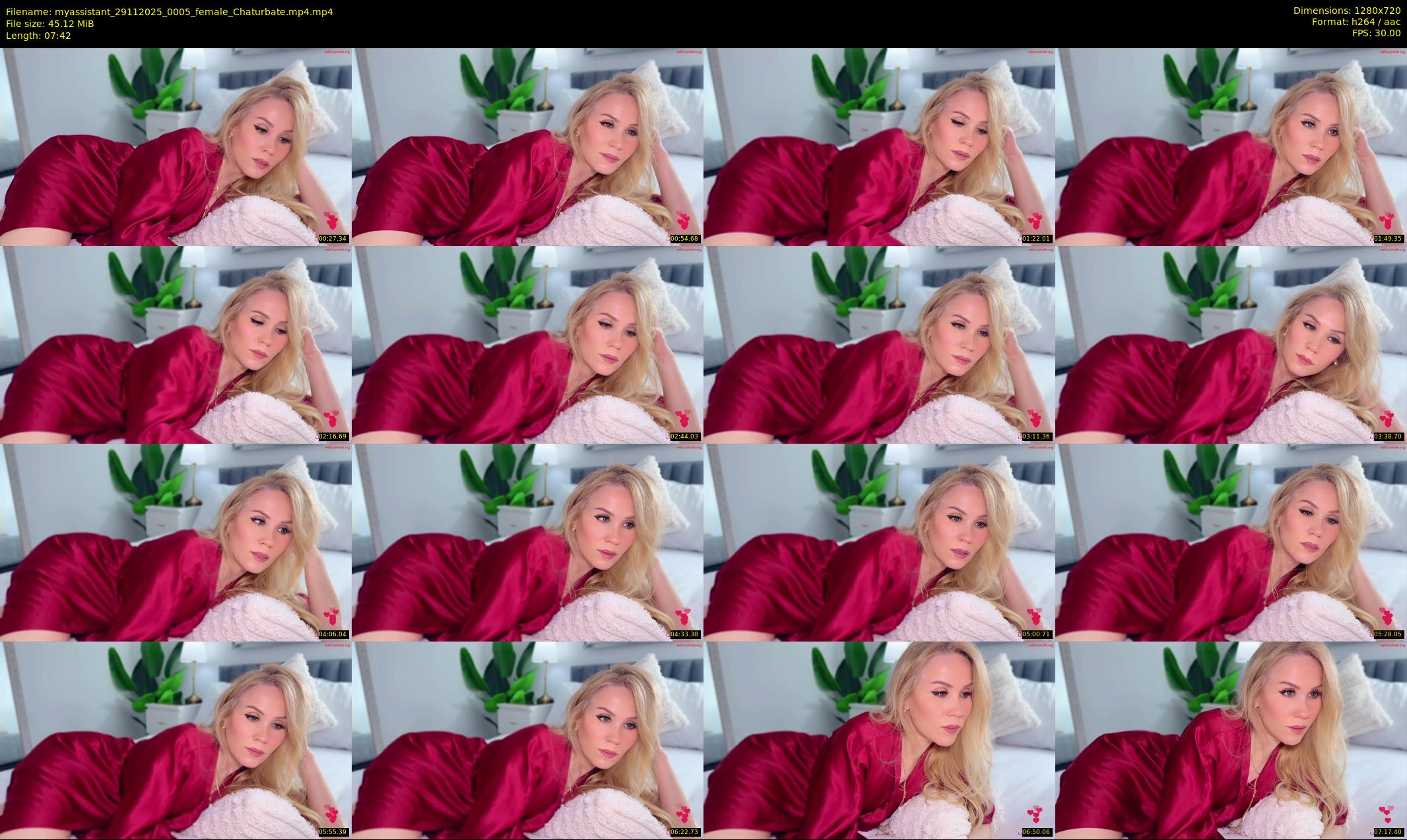 myassistant — 8 minute Chaturbate female cam show recording, 720p, Nov 29, 2025