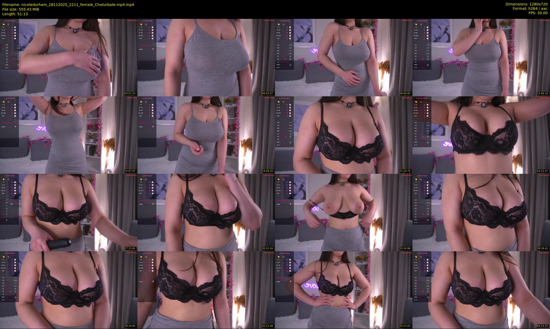 nicoledurham — 52 minute Chaturbate female cam show recording, 720p, Nov 28, 2025