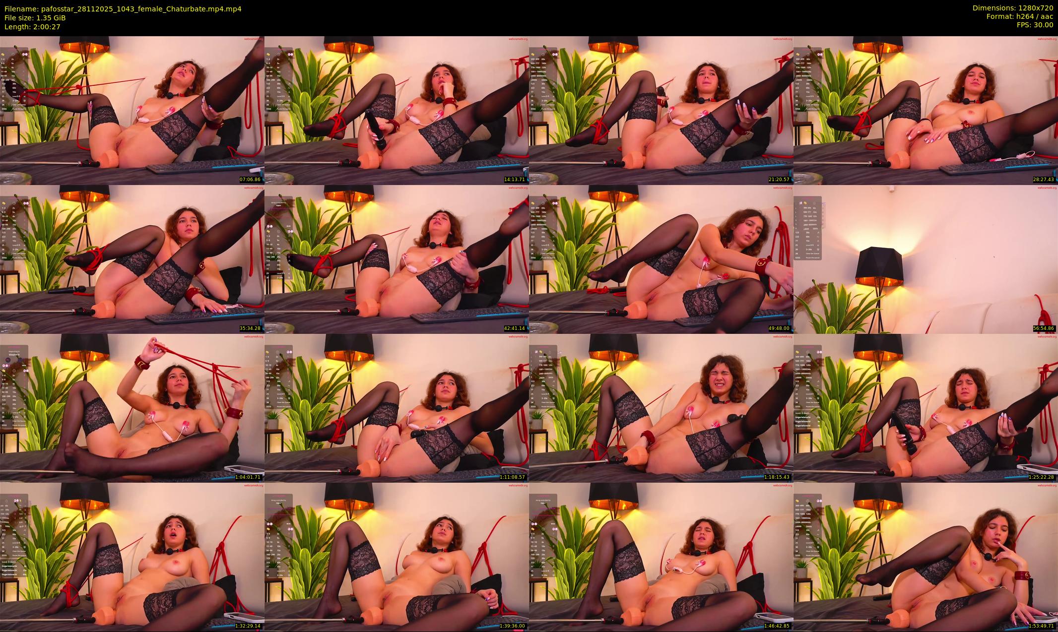 pafosstar — 121 minute Chaturbate female cam show recording, 720p, Nov 28, 2025