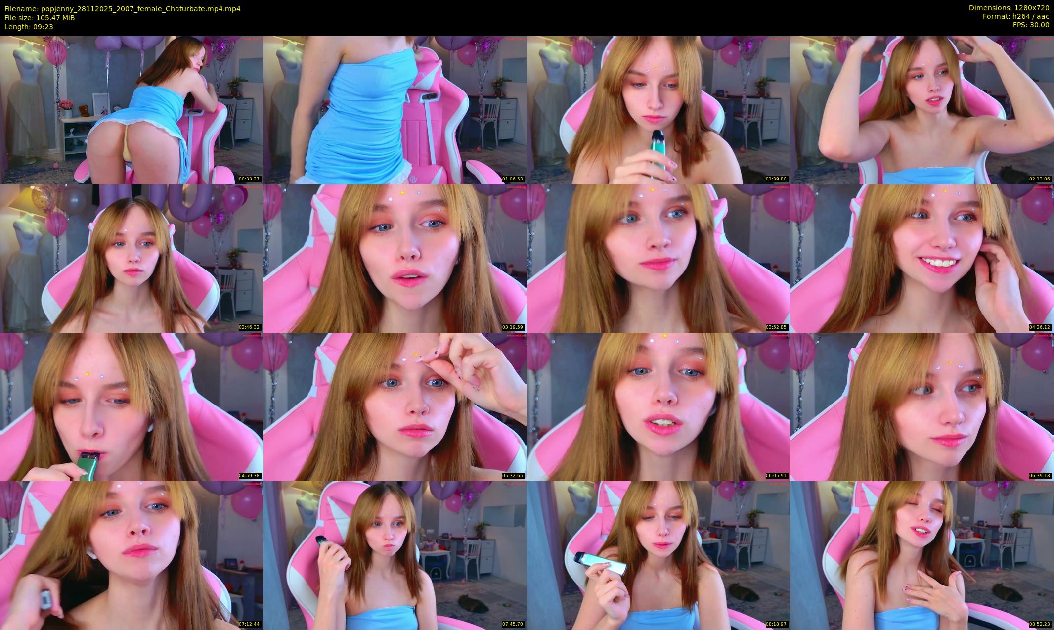 popjenny — 10 minute Chaturbate female cam show recording, 720p, Nov 28, 2025