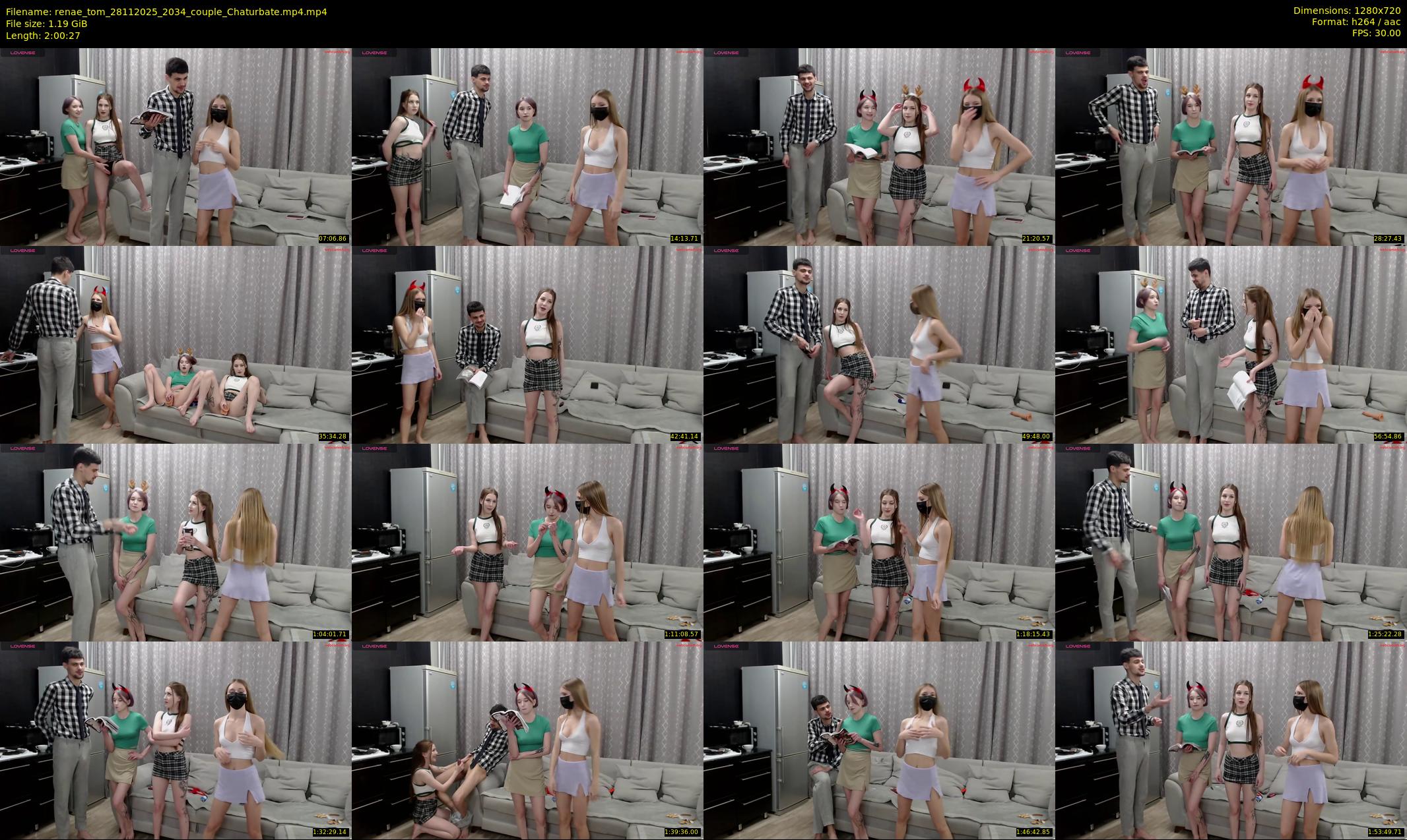 renae_tom — 121 minute Chaturbate couple cam show recording, 720p, Nov 28, 2025