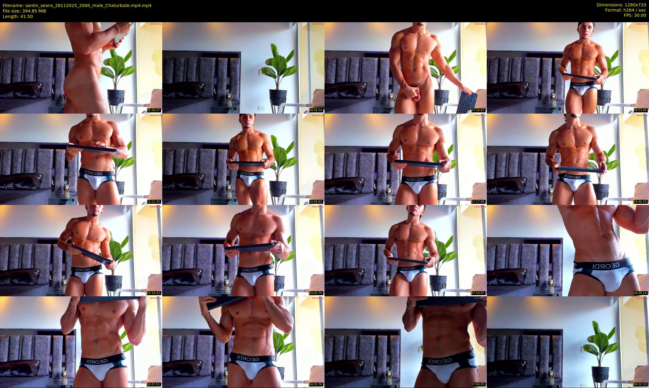 santin_seans — 42 minute Chaturbate male cam show recording, 720p, Nov 28, 2025