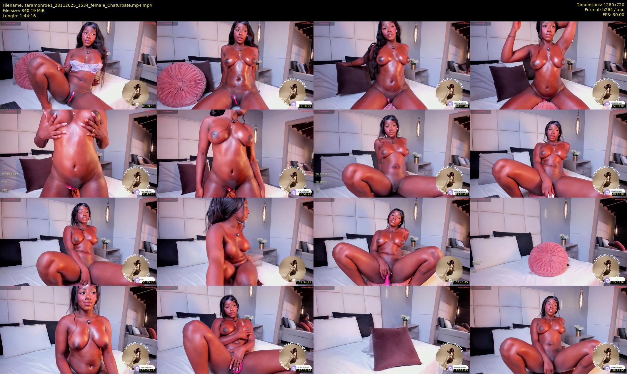 saramonroe1 — 105 minute Chaturbate female cam show recording, 720p, Nov 28, 2025