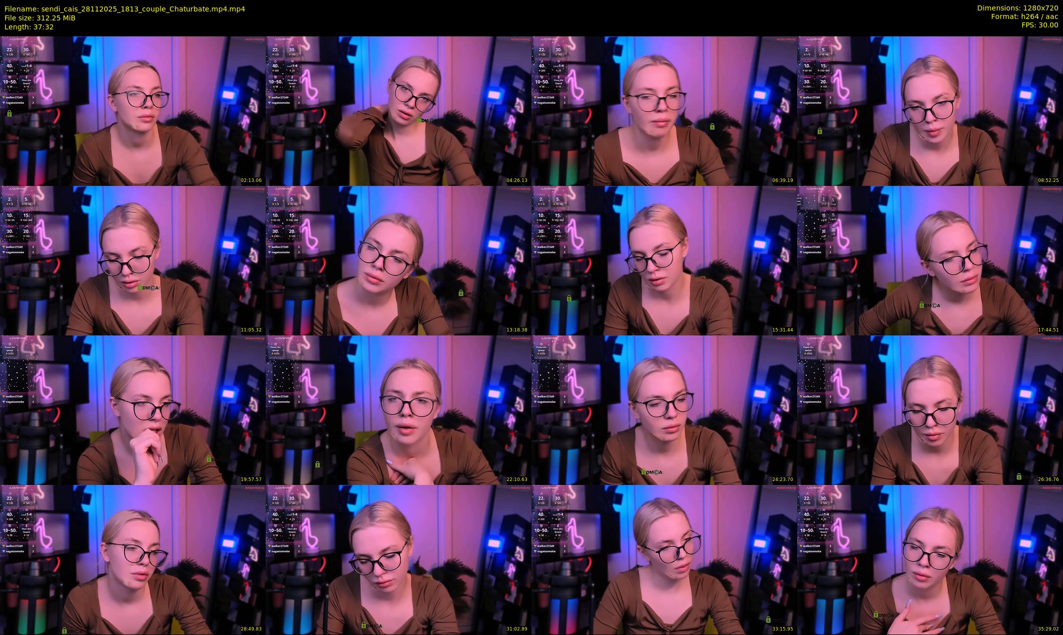sendi_cais — 38 minute Chaturbate female cam show recording, 720p, Nov 28, 2025