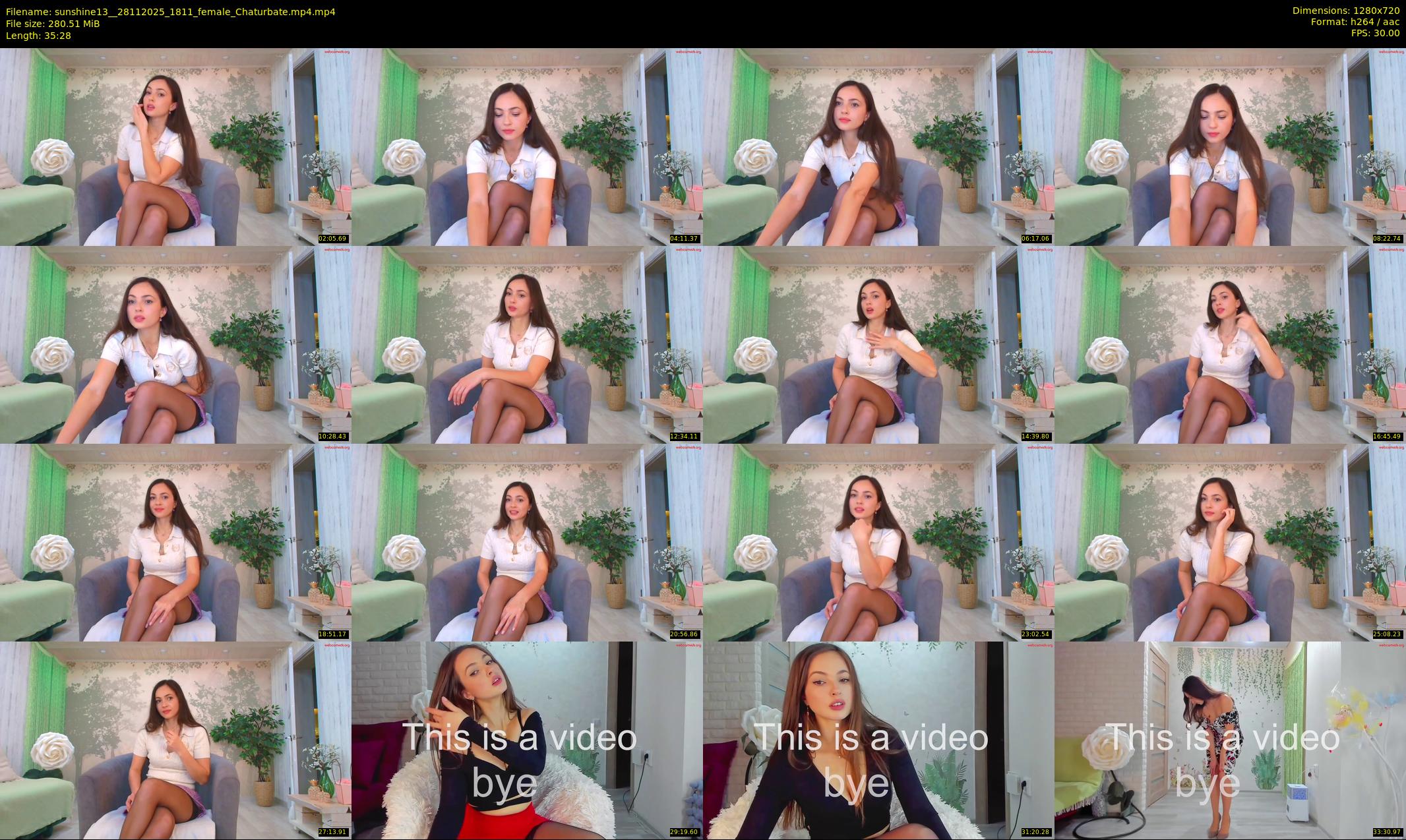 sunshine13_ — 36 minute Chaturbate female cam show recording, 720p, Nov 28, 2025