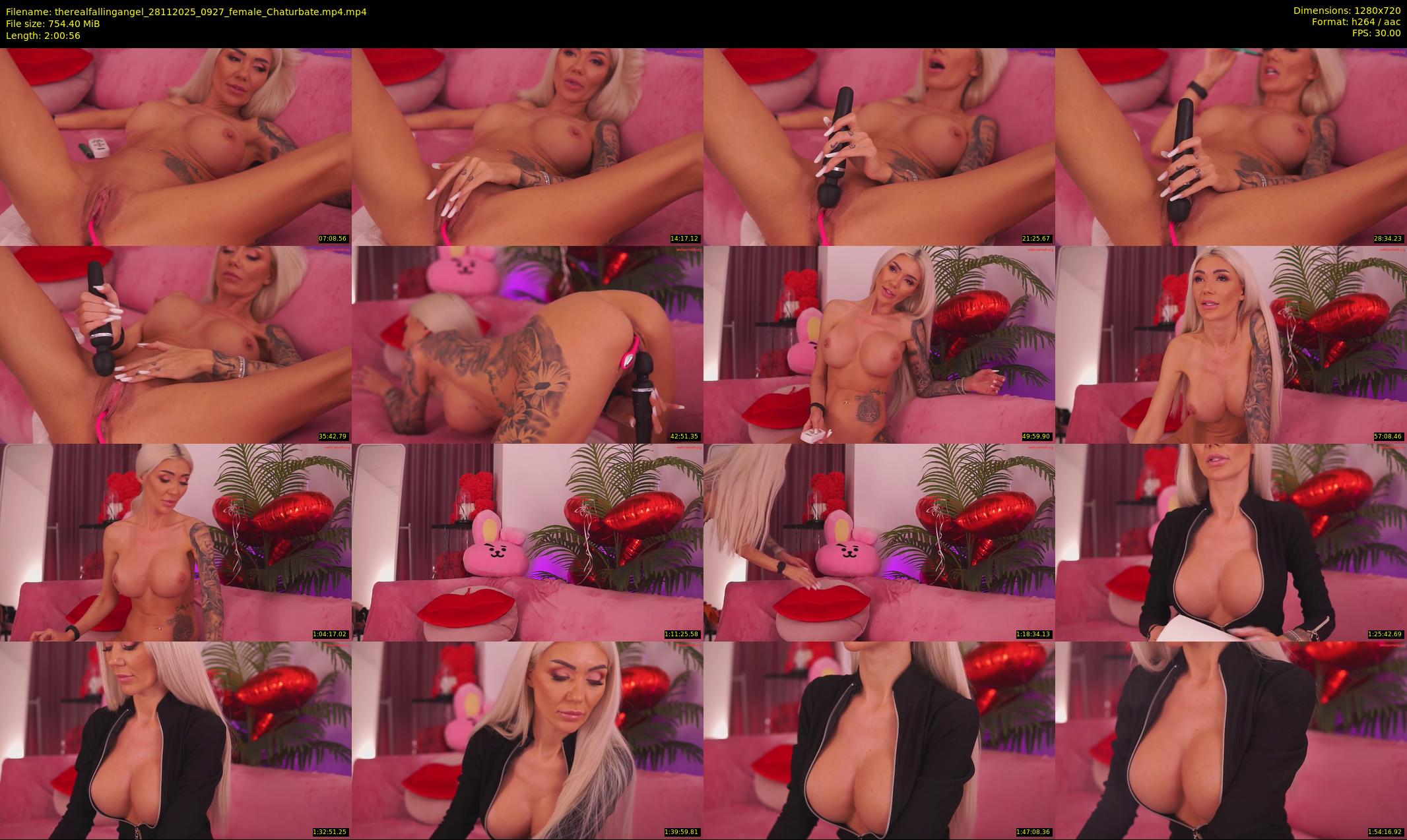 therealfallingangel — 121 minute Chaturbate female cam show recording, 720p, Nov 28, 2025