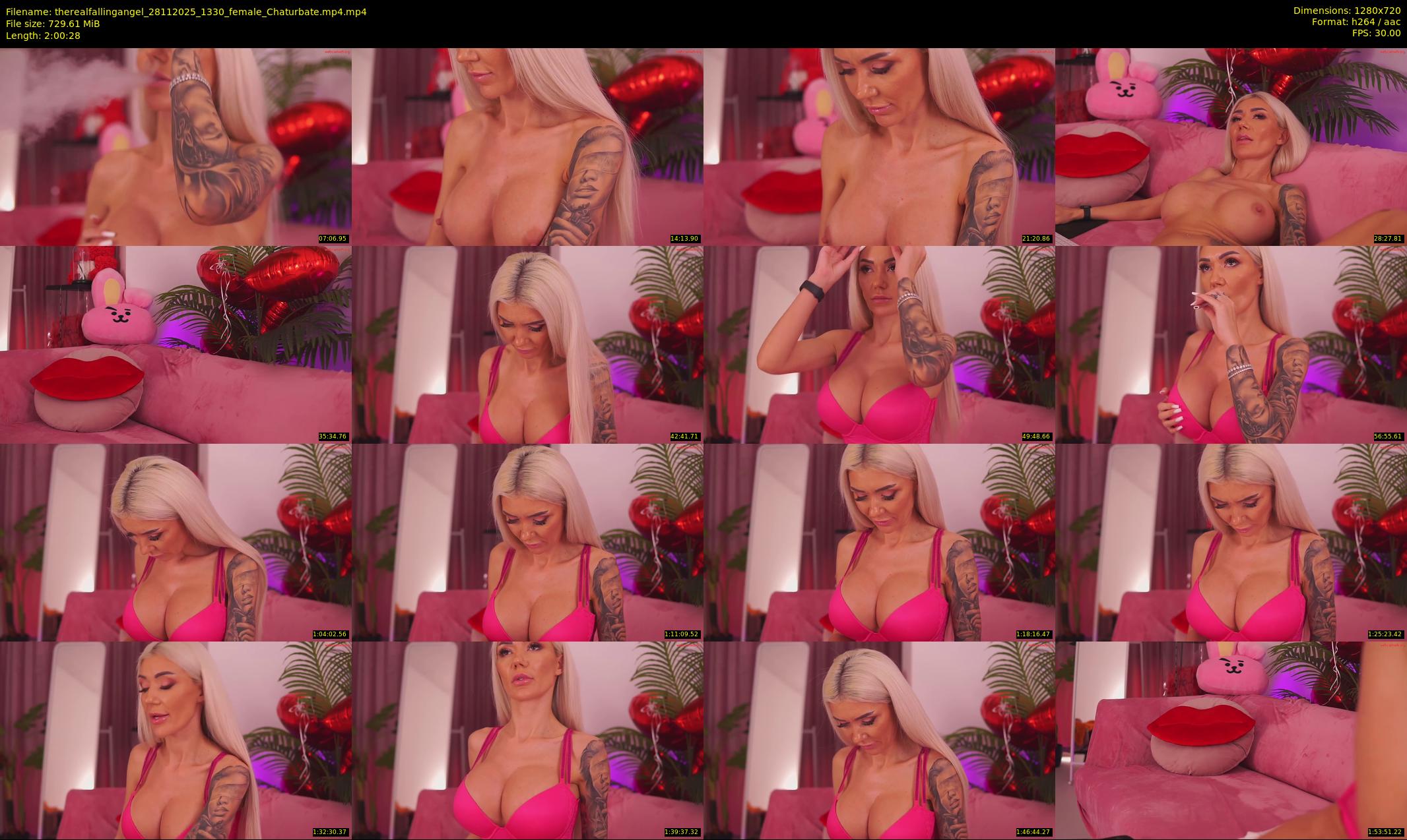 therealfallingangel — 121 minute Chaturbate female cam show recording, 720p, Nov 28, 2025