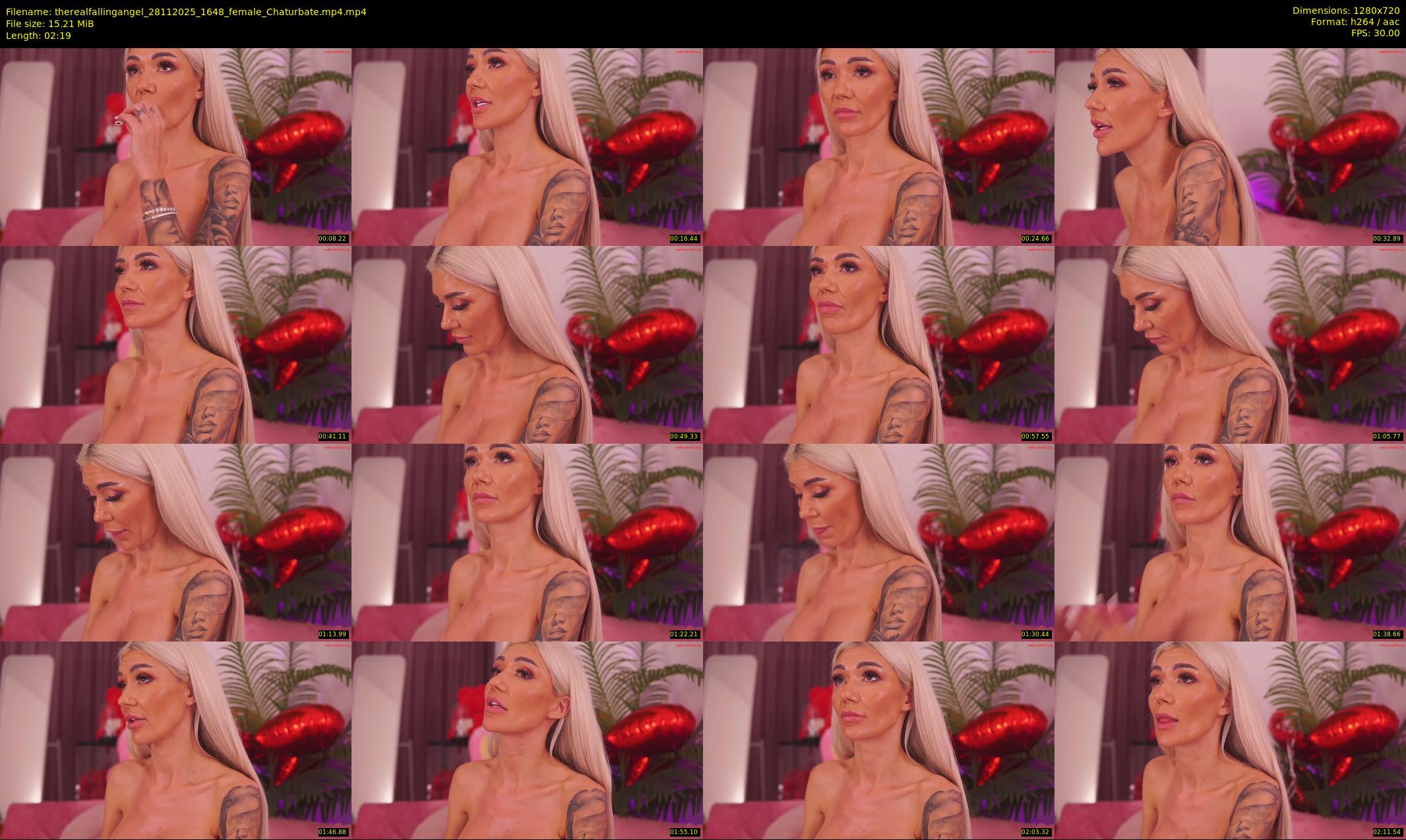 therealfallingangel — 3 minute Chaturbate female cam show recording, 720p, Nov 28, 2025