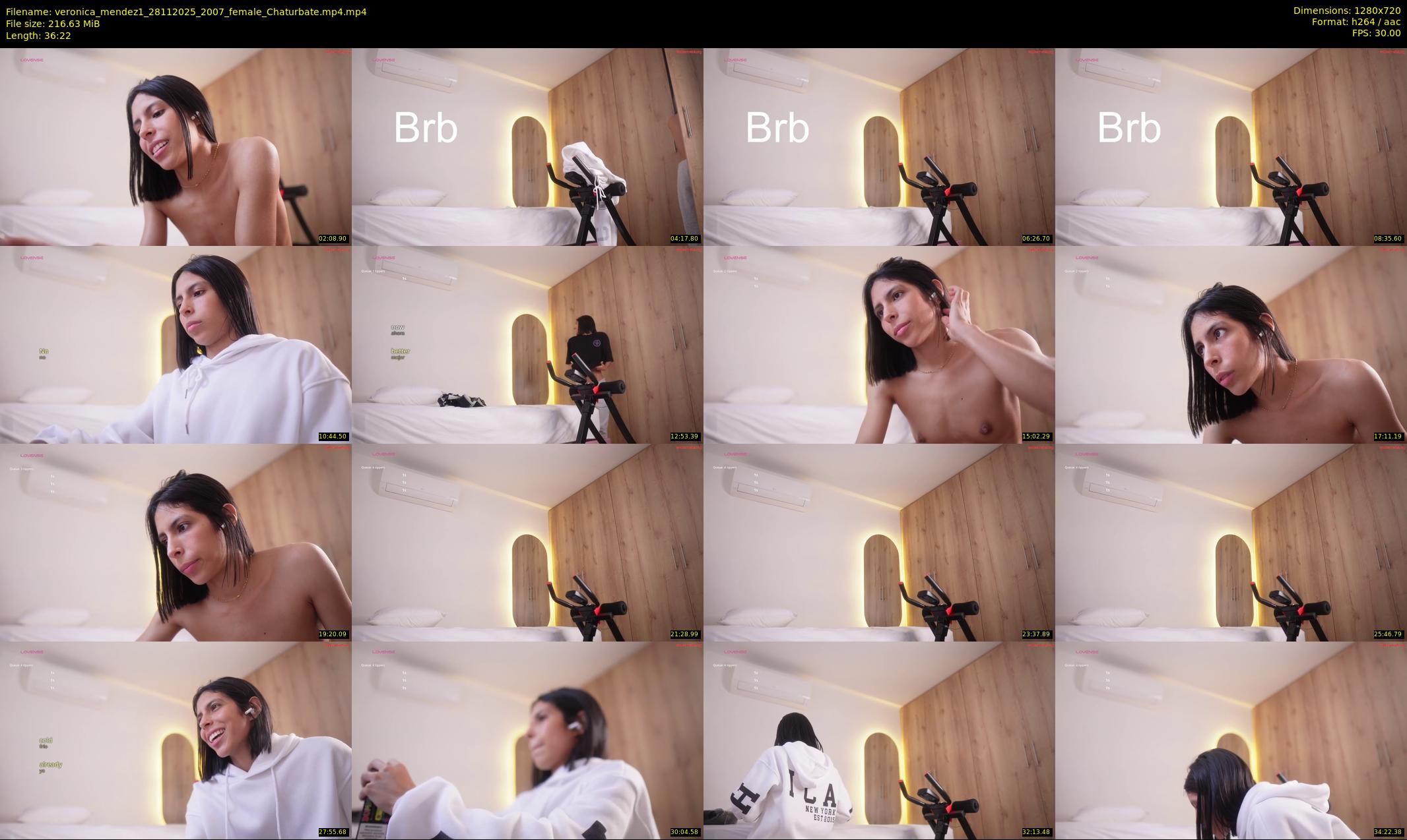 veronica_mendez1 — 37 minute Chaturbate female cam show recording, 720p, Nov 28, 2025
