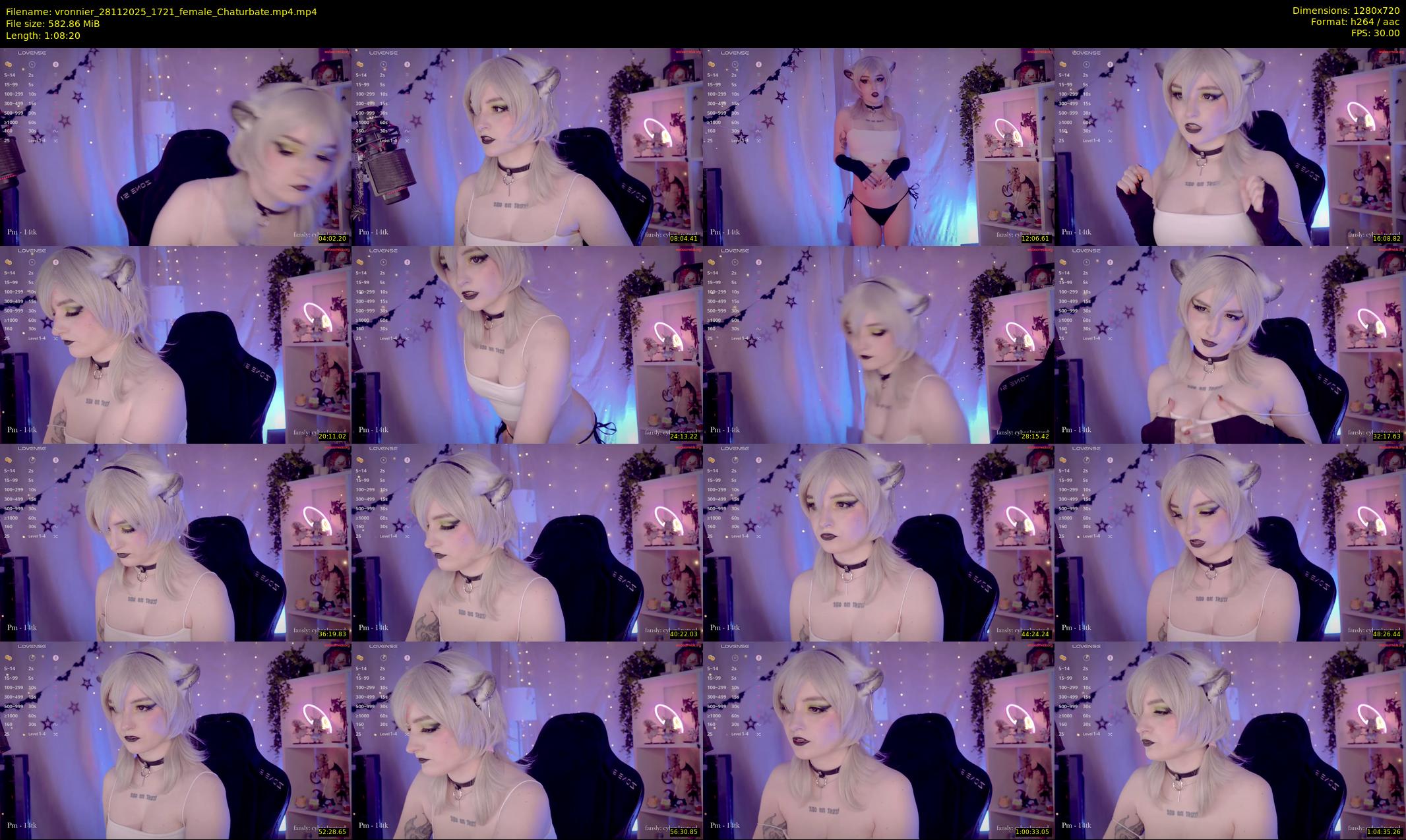 vronnier — 69 minute Chaturbate female cam show recording, 720p, Nov 28, 2025