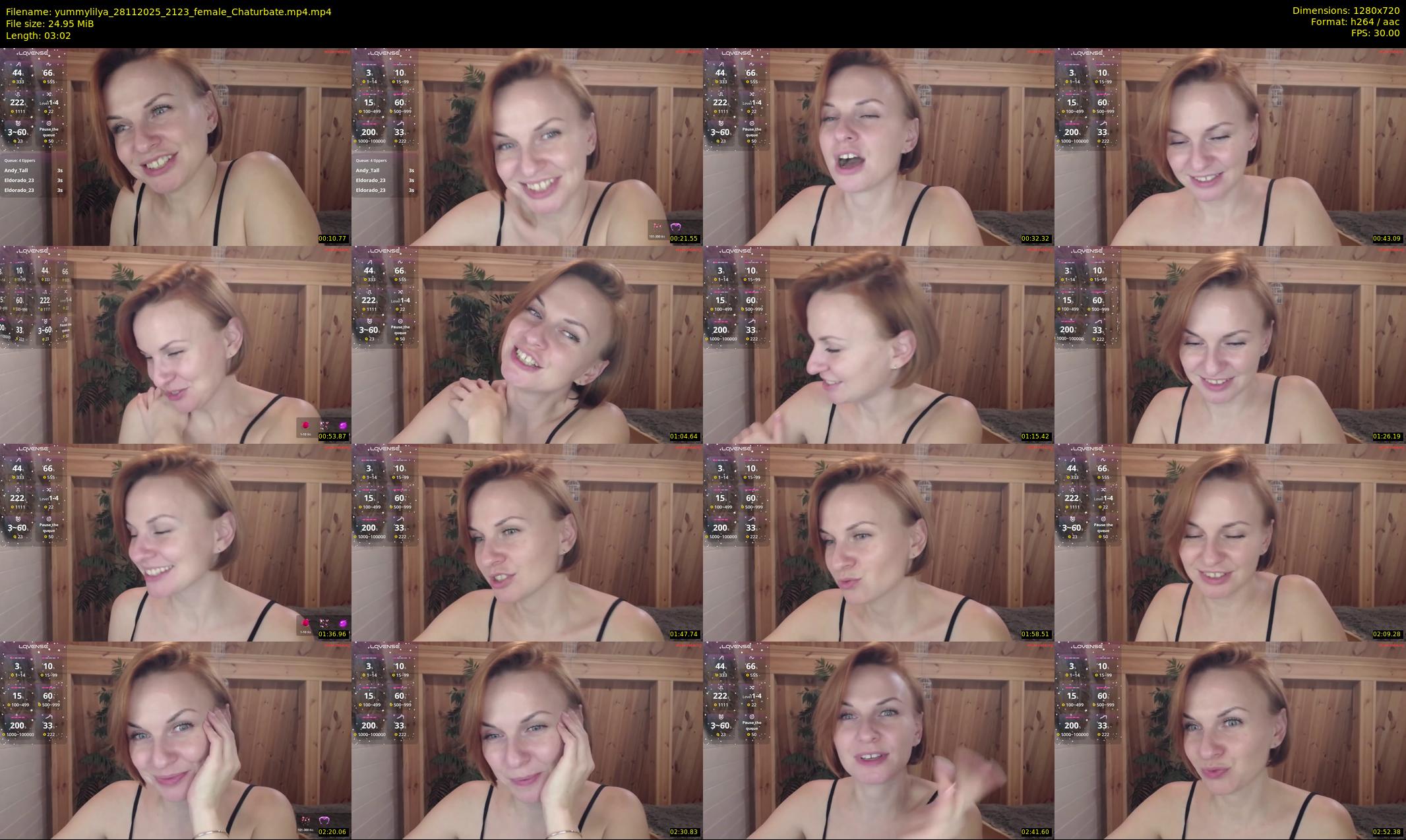 yummylilya — 4 minute Chaturbate female cam show recording, 720p, Nov 28, 2025