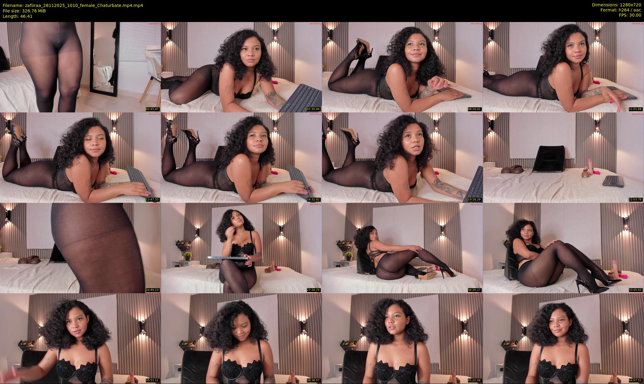 zafiiraa — 47 minute Chaturbate female cam show recording, 720p, Nov 28, 2025