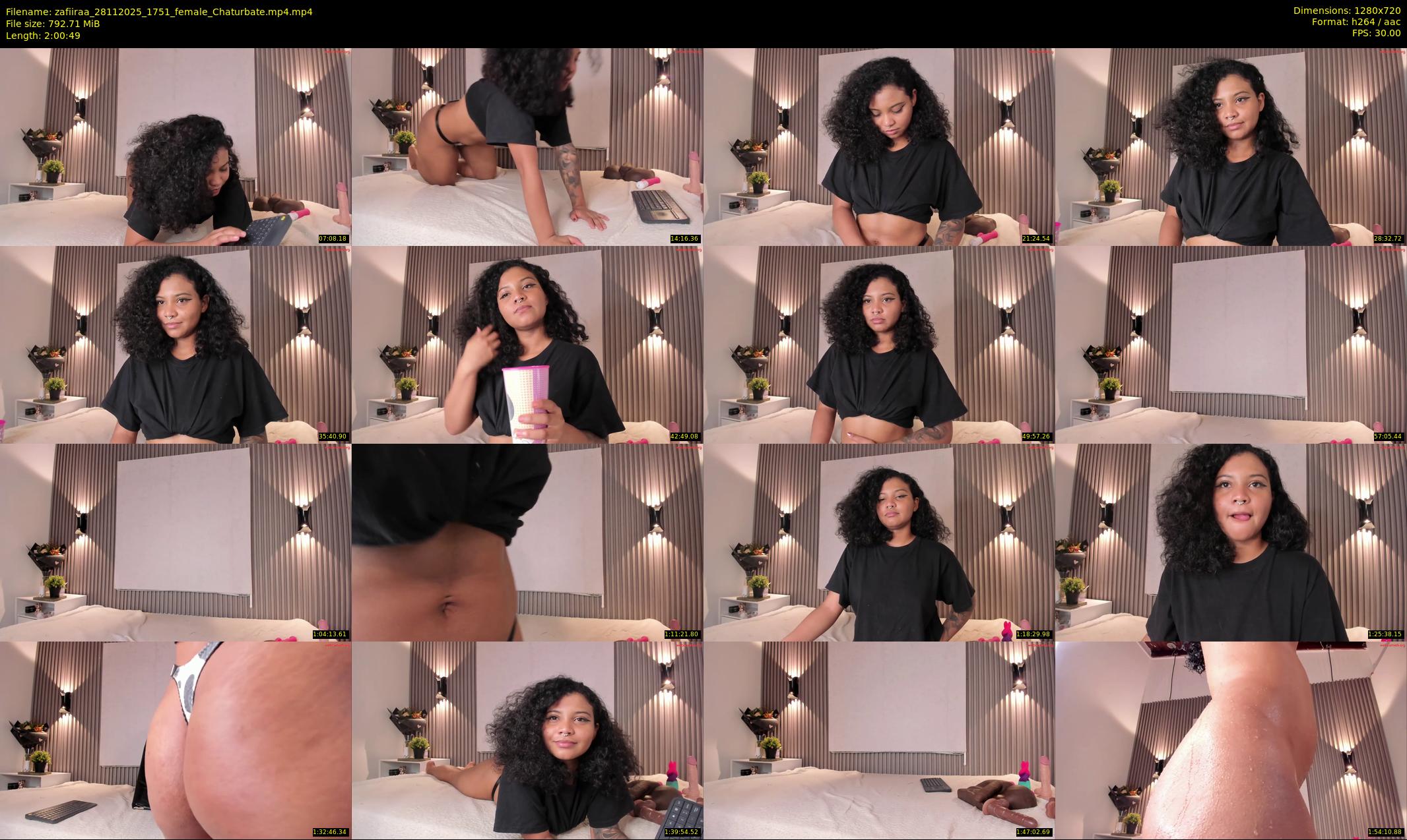 zafiiraa — 121 minute Chaturbate female cam show recording, 720p, Nov 28, 2025