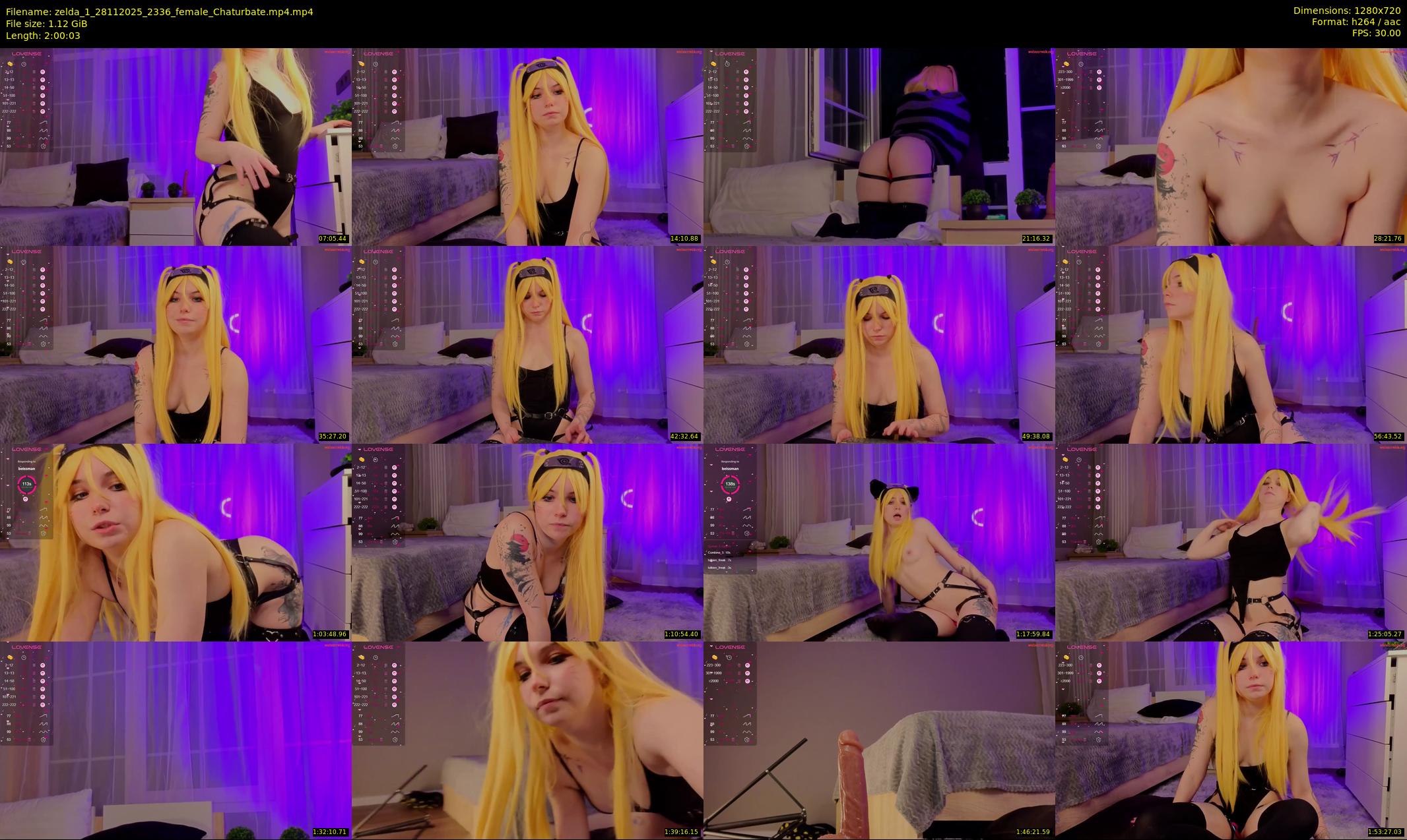 zelda_1 — 121 minute Chaturbate female cam show recording, 720p, Nov 28, 2025