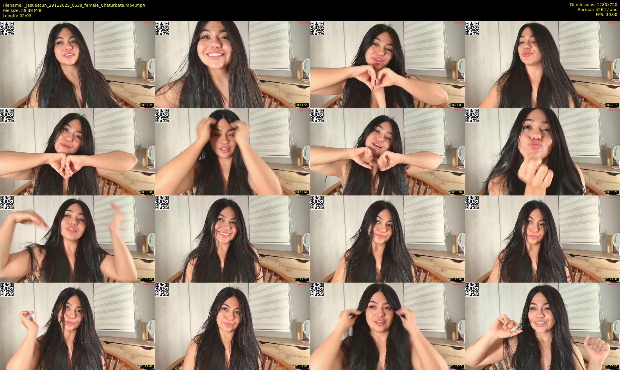 _lasuescun — 3 minute Chaturbate female cam show recording, 720p, Nov 29, 2025