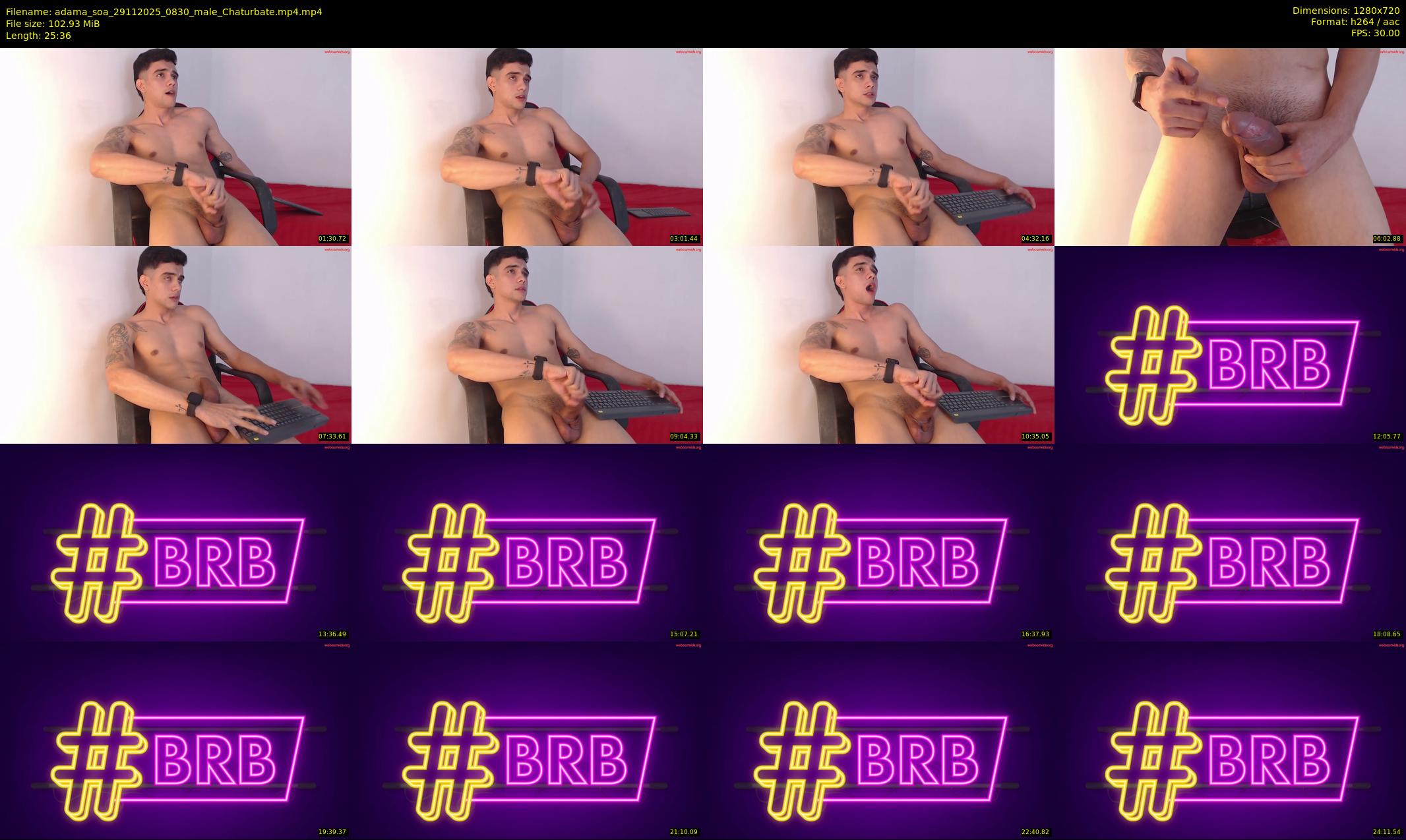 adama_soa — 26 minute Chaturbate male cam show recording, 720p, Nov 29, 2025