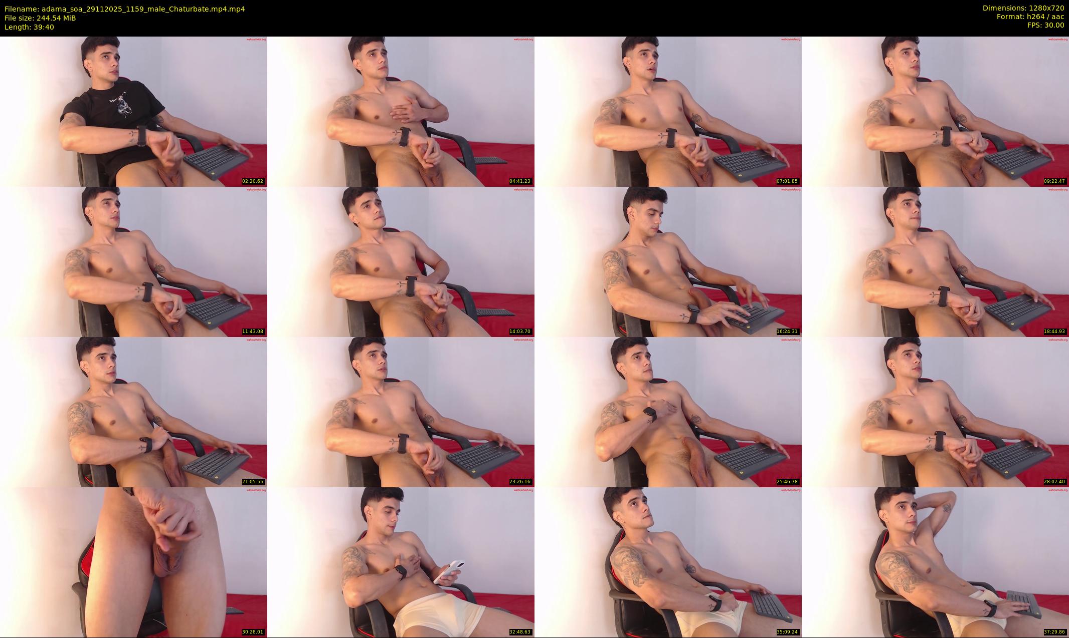adama_soa — 40 minute Chaturbate male cam show recording, 720p, Nov 29, 2025