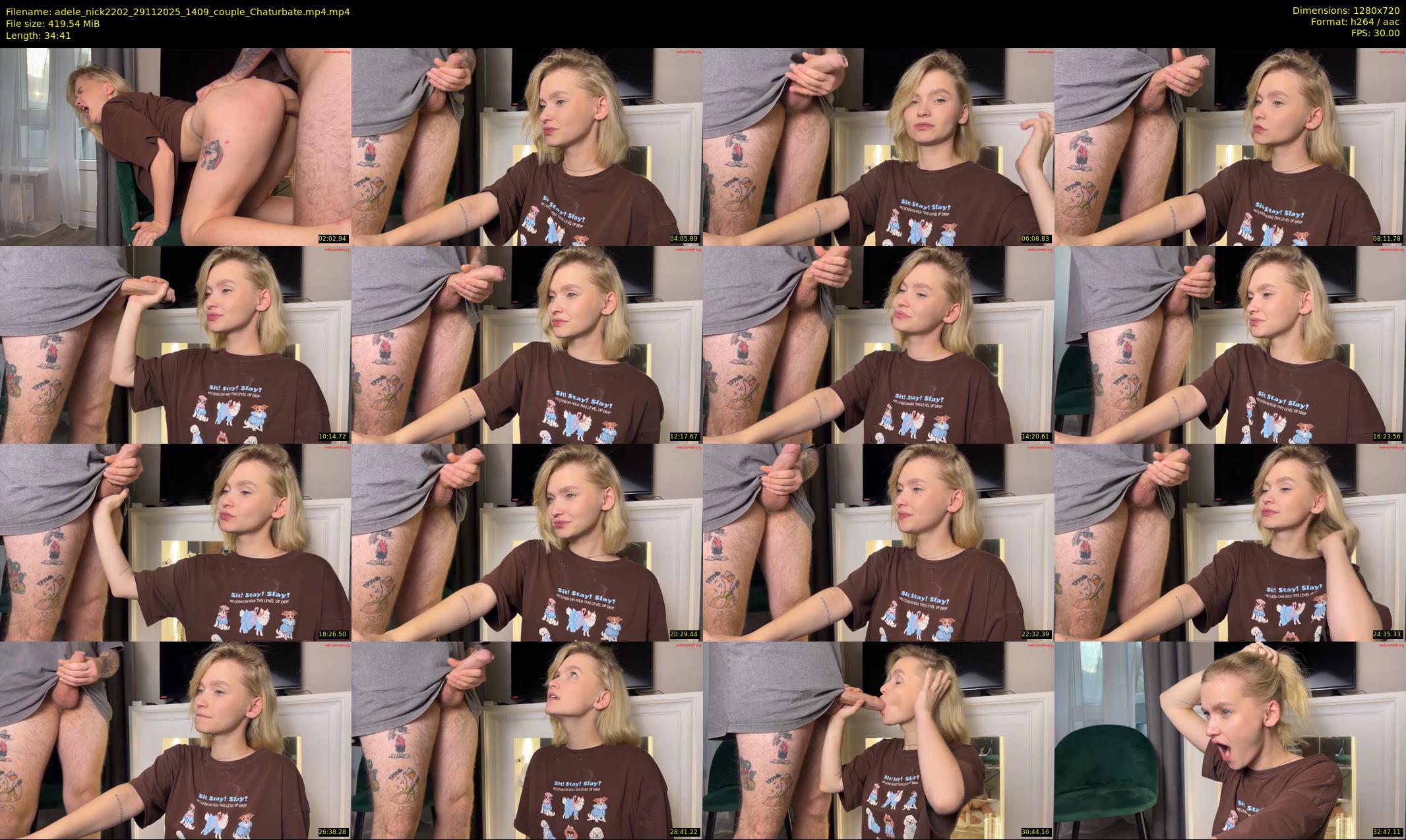 adele_nick2202 — 35 minute Chaturbate couple cam show recording, 720p, Nov 29, 2025