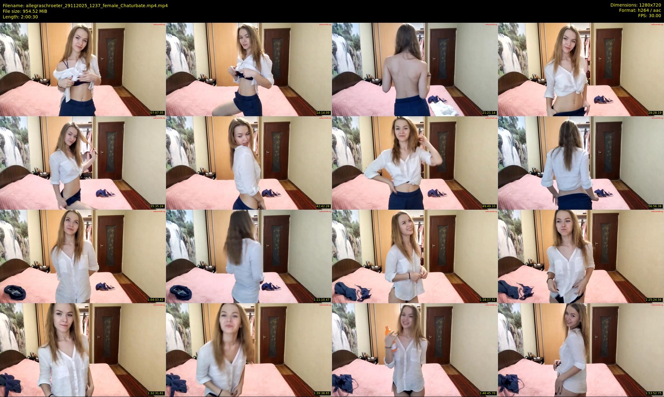 allegraschroeter — 121 minute Chaturbate female cam show recording, 720p, Nov 29, 2025