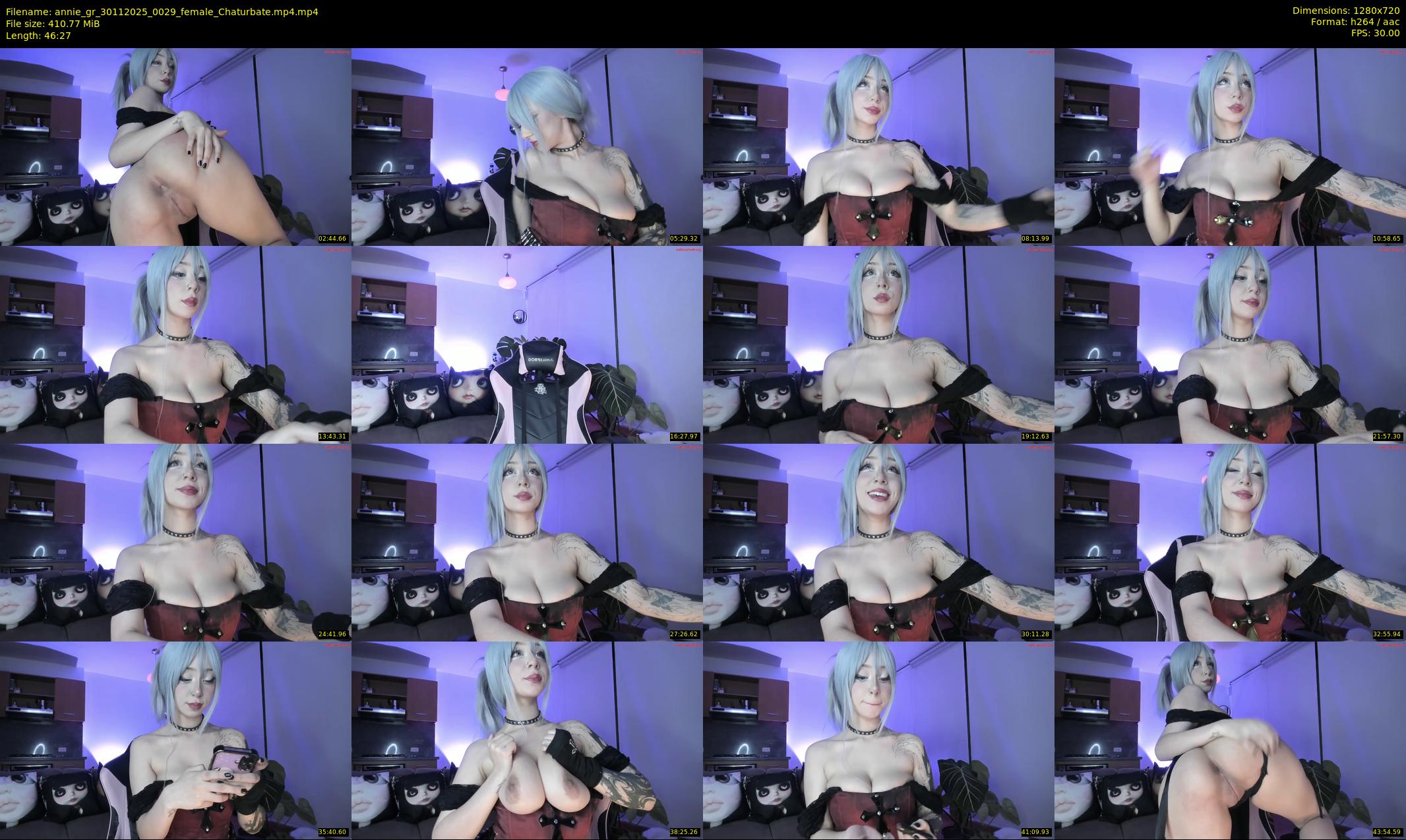annie_gr — 47 minute Chaturbate female cam show recording, 720p, Nov 30, 2025