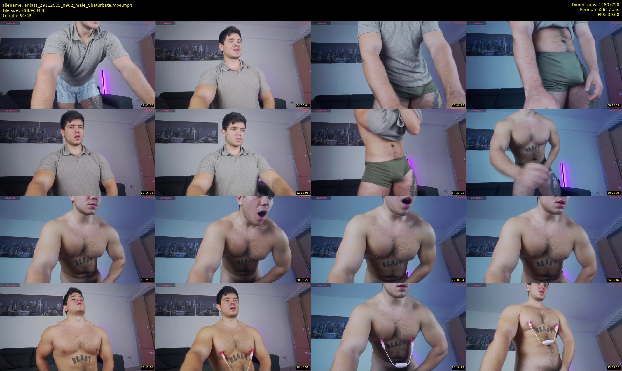 arilass — 35 minute Chaturbate male cam show recording, 720p, Nov 29, 2025