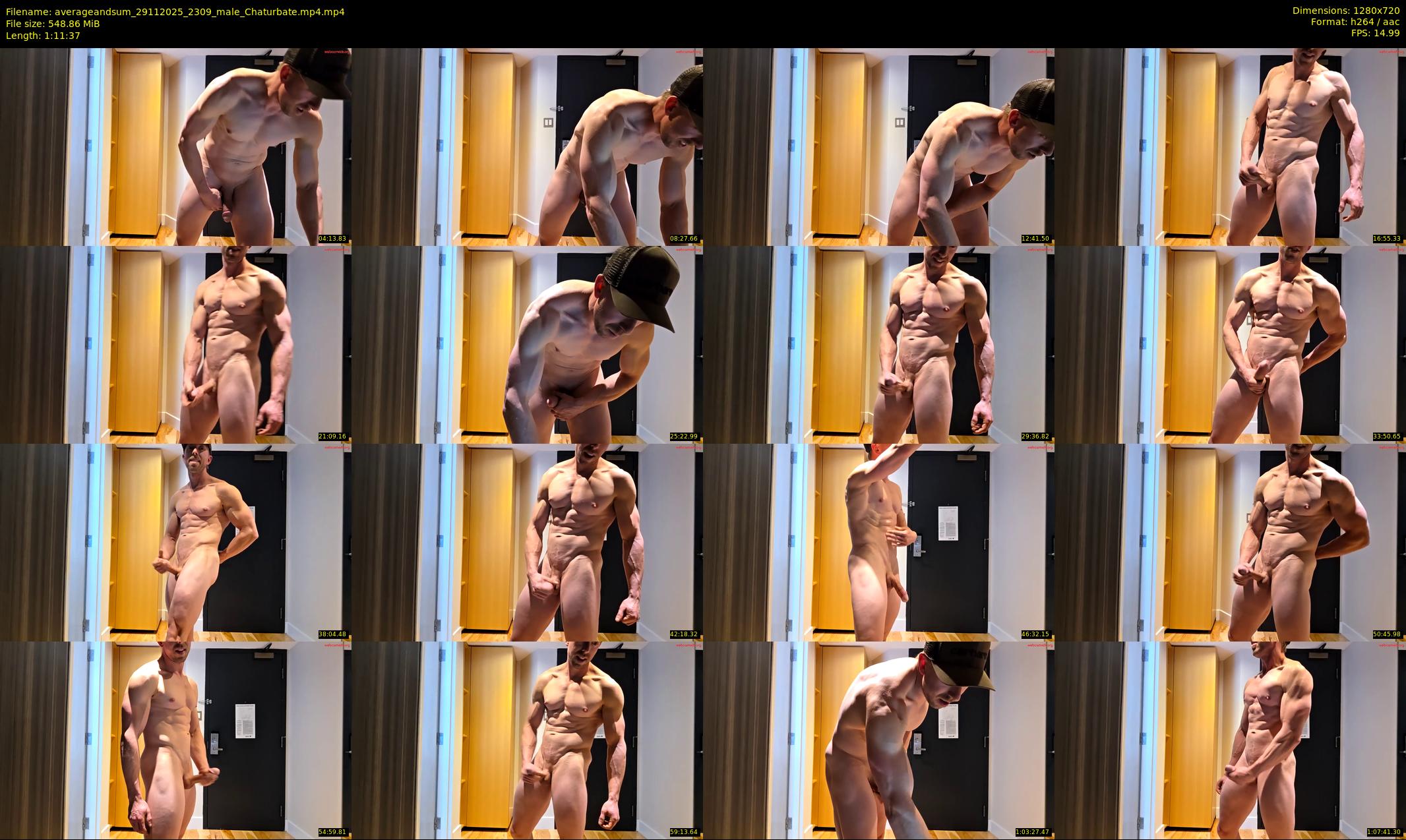 averageandsum — 72 minute Chaturbate male cam show recording, 720p, Nov 29, 2025