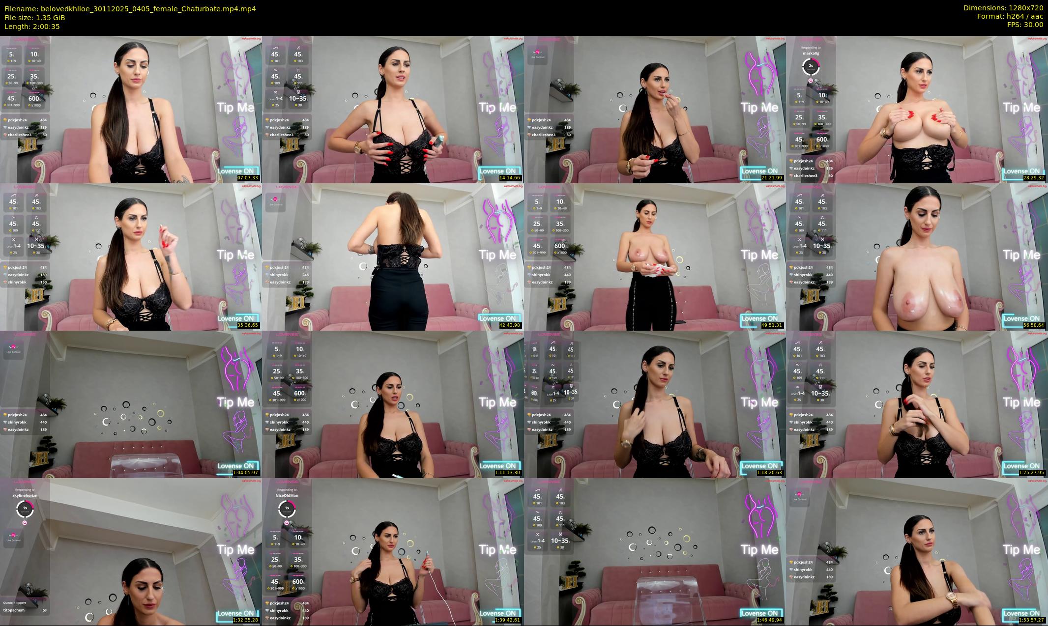 belovedkhlloe — 121 minute Chaturbate female cam show recording, 720p, Nov 30, 2025