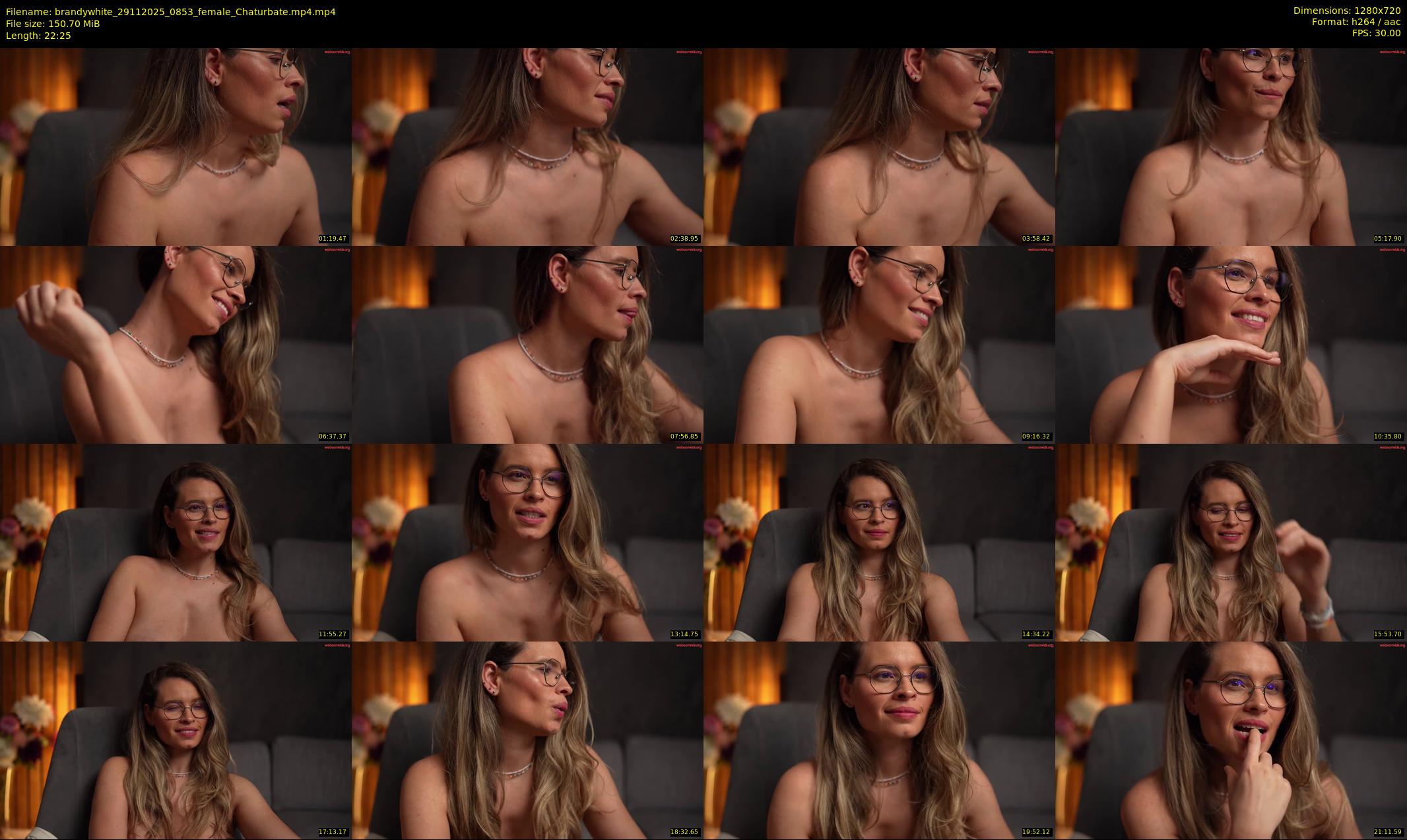 brandywhite — 23 minute Chaturbate female cam show recording, 720p, Nov 29, 2025