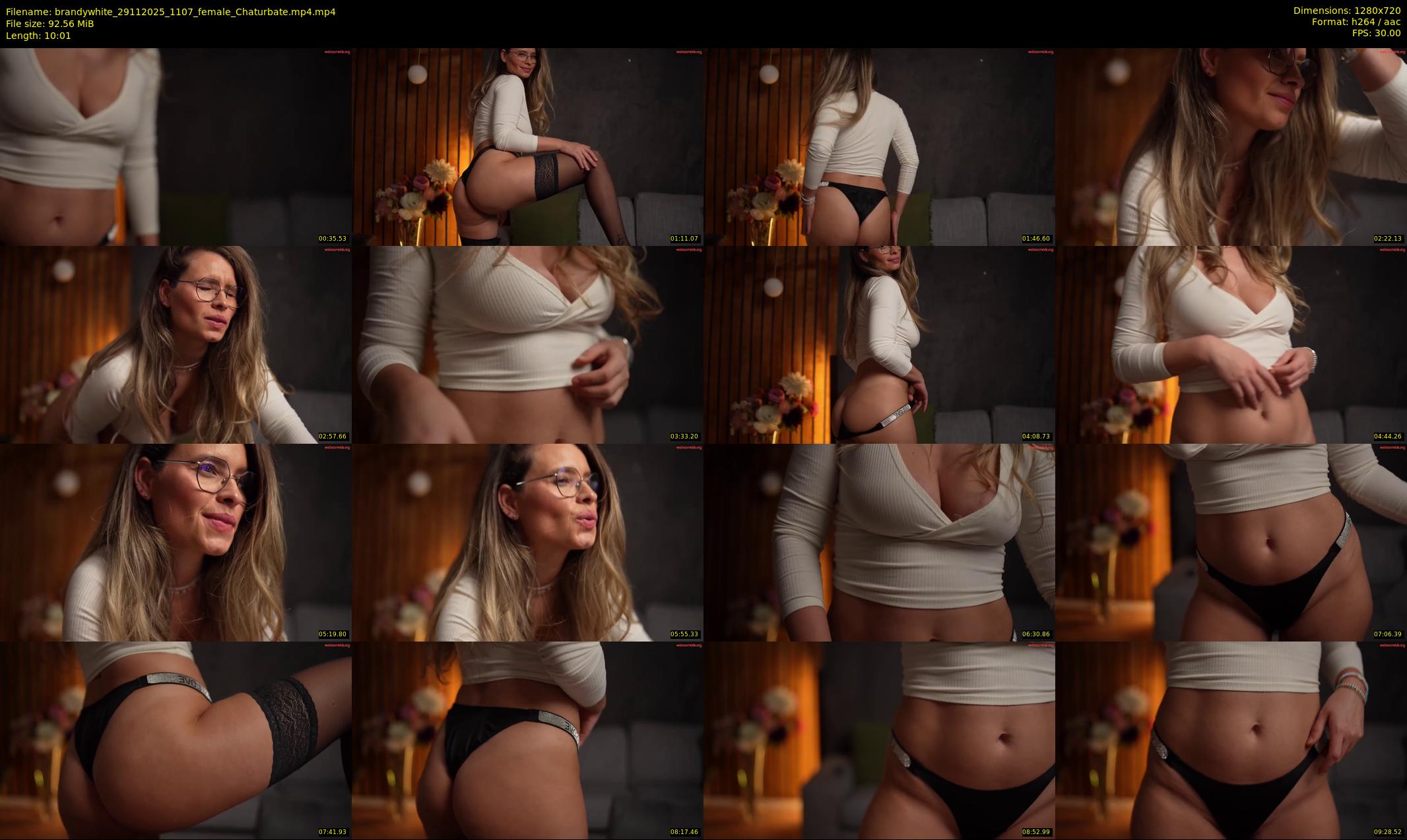 brandywhite — 11 minute Chaturbate female cam show recording, 720p, Nov 29, 2025