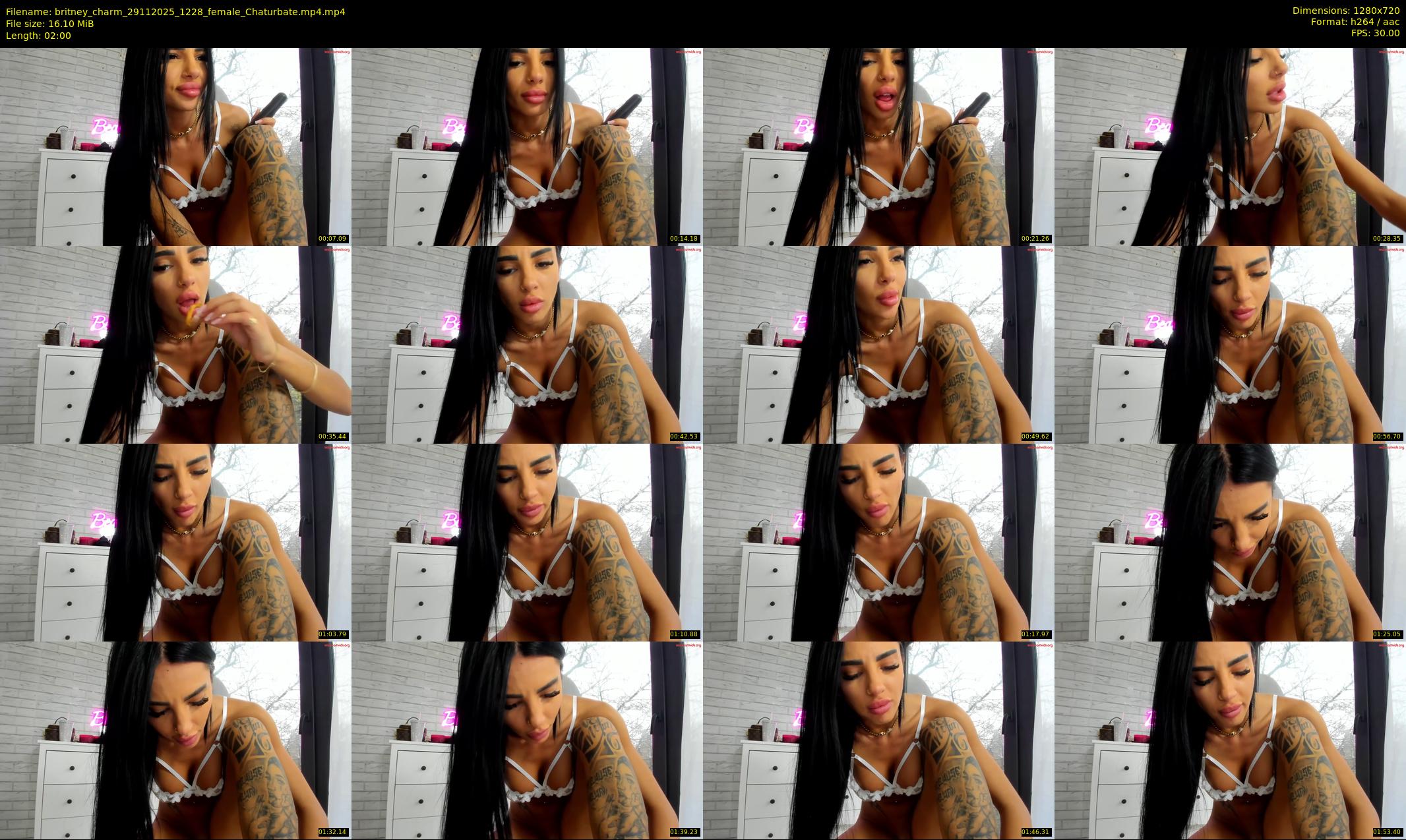 britney_charm — 2 minute Chaturbate female cam show recording, 720p, Nov 29, 2025