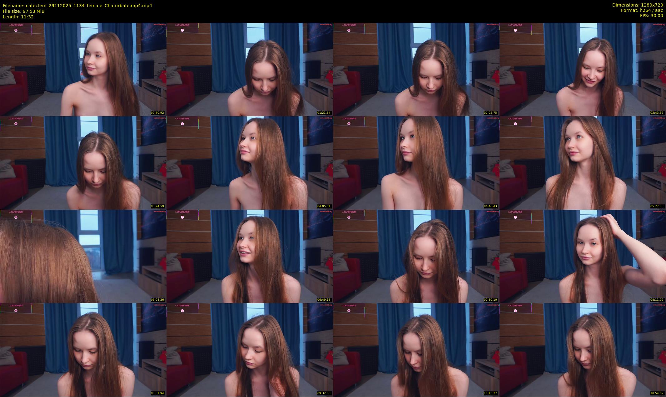 cateclem — 12 minute Chaturbate female cam show recording, 720p, Nov 29, 2025