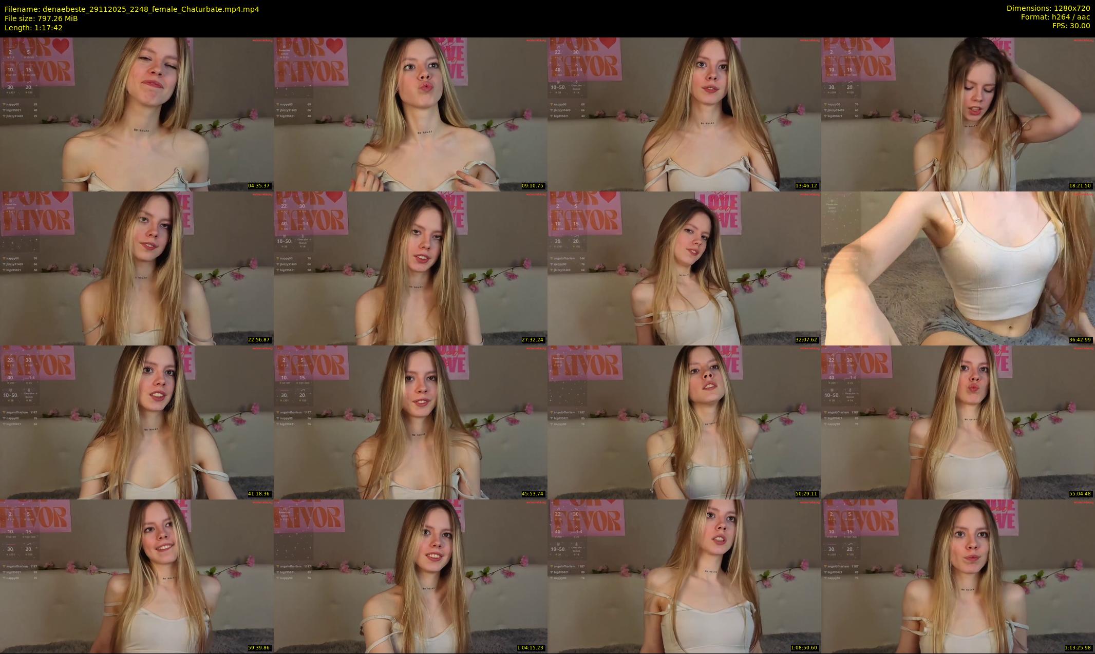 denaebeste — 78 minute Chaturbate female cam show recording, 720p, Nov 29, 2025