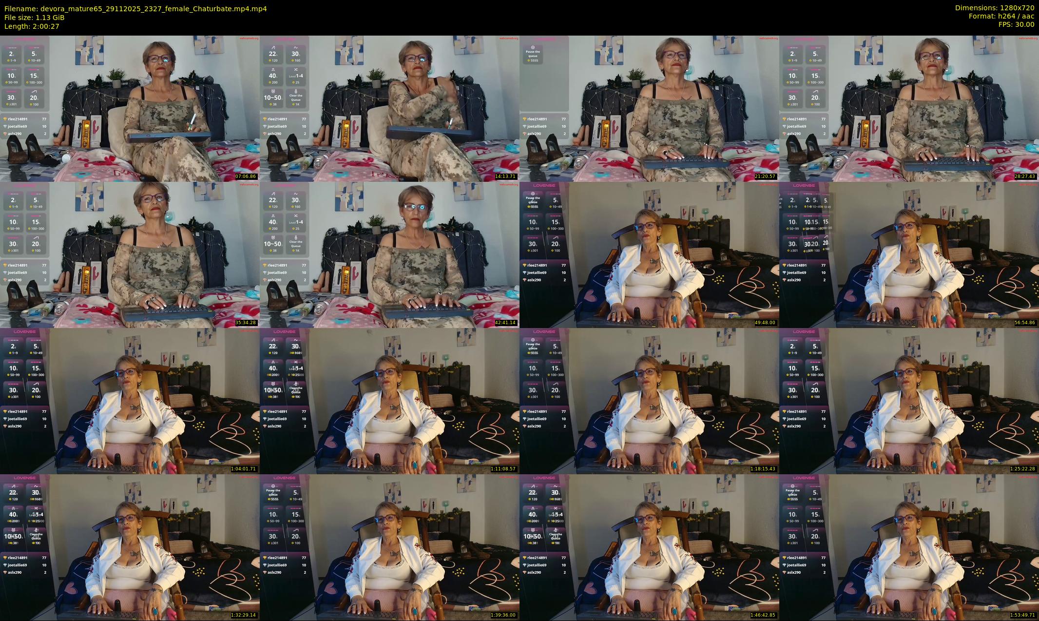 devora_mature65 — 121 minute Chaturbate female cam show recording, 720p, Nov 29, 2025