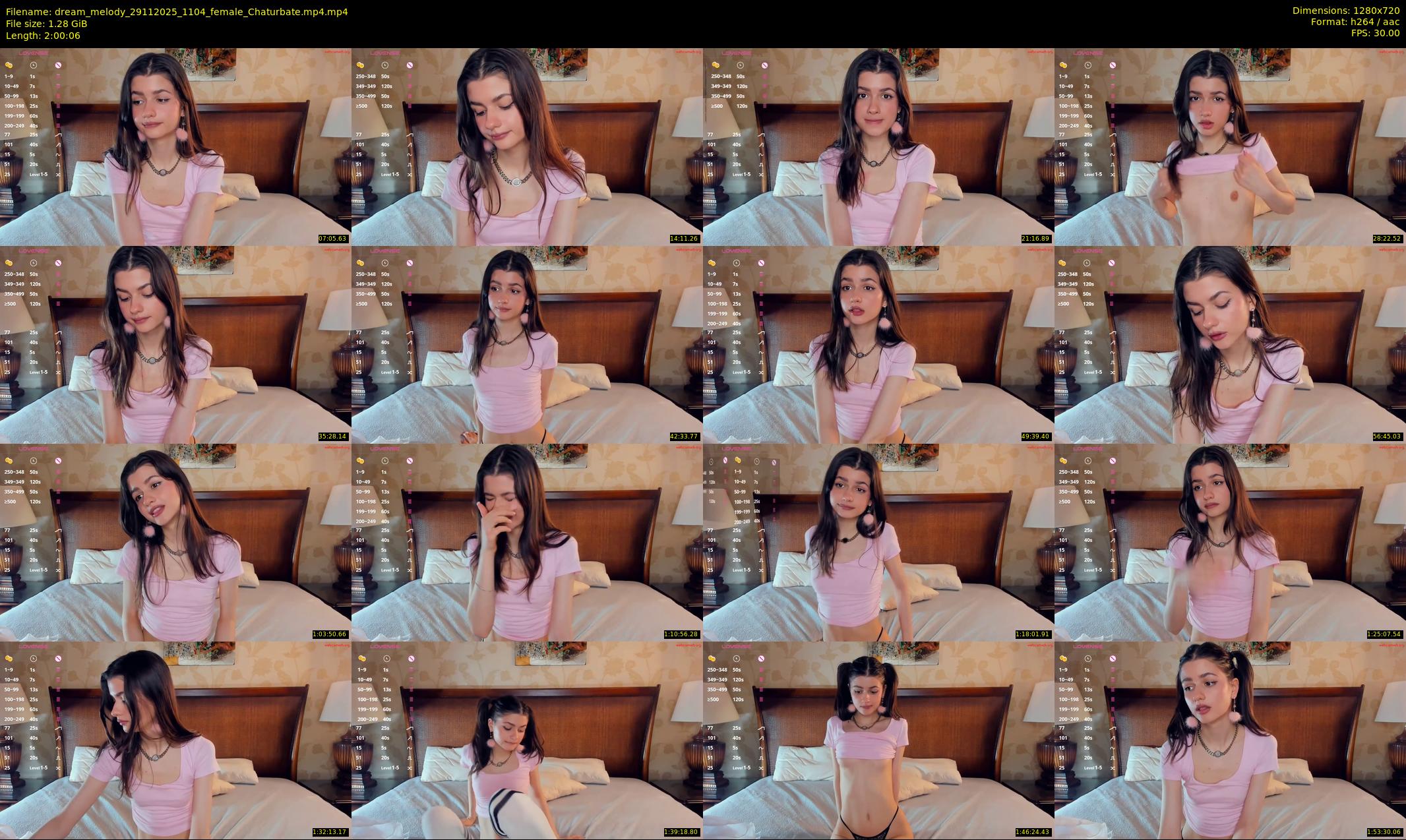 dream_melody — 121 minute Chaturbate female cam show recording, 720p, Nov 29, 2025