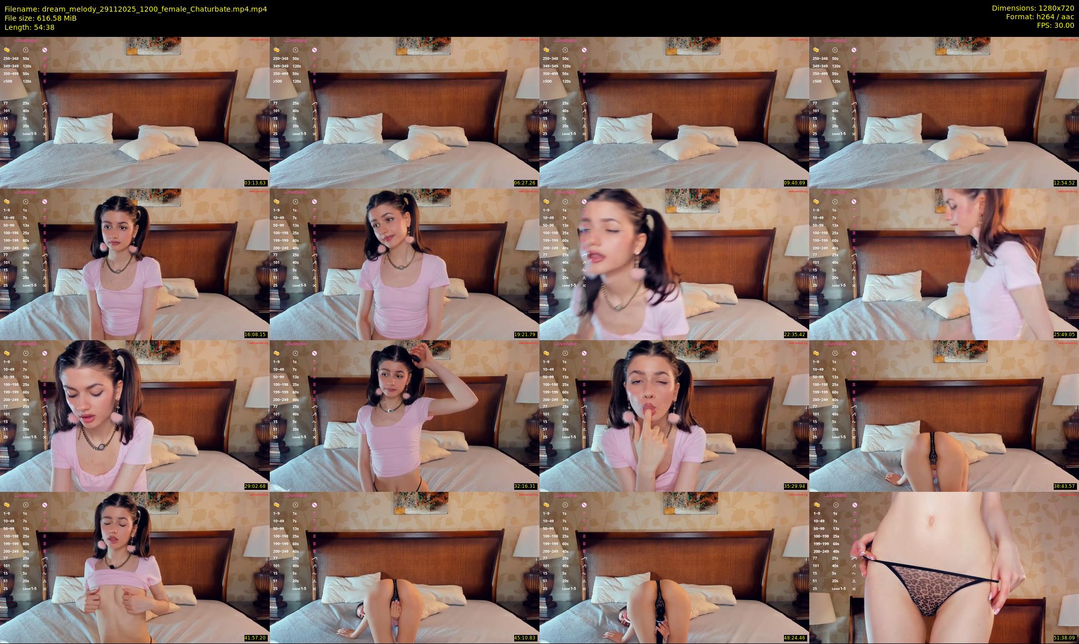 dream_melody — 55 minute Chaturbate female cam show recording, 720p, Nov 29, 2025