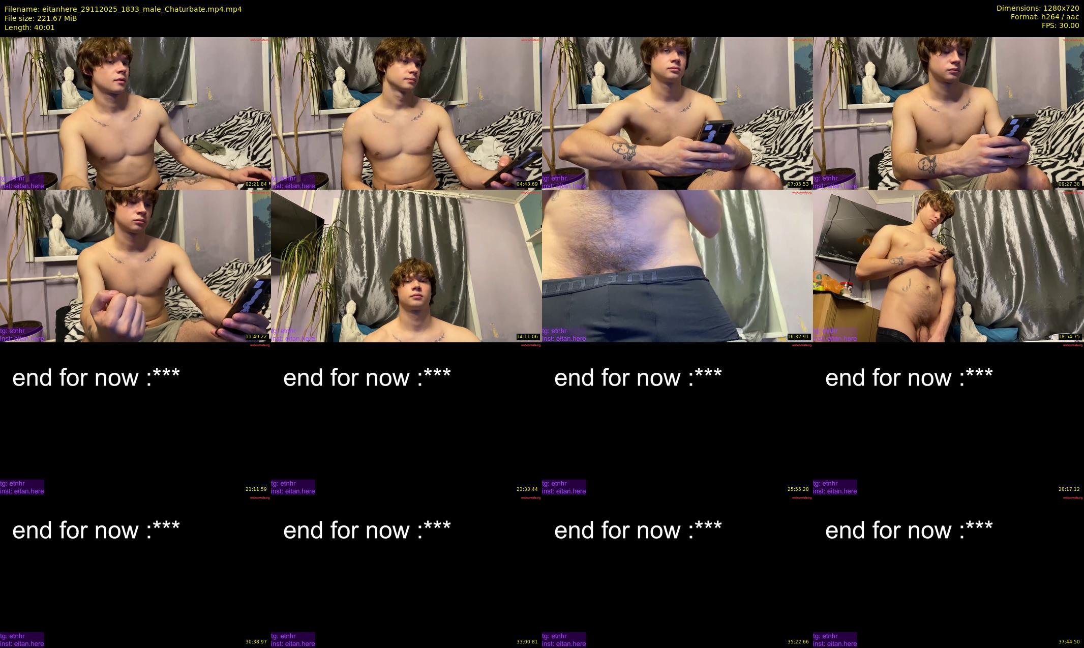 eitanhere — 41 minute Chaturbate male cam show recording, 720p, Nov 29, 2025