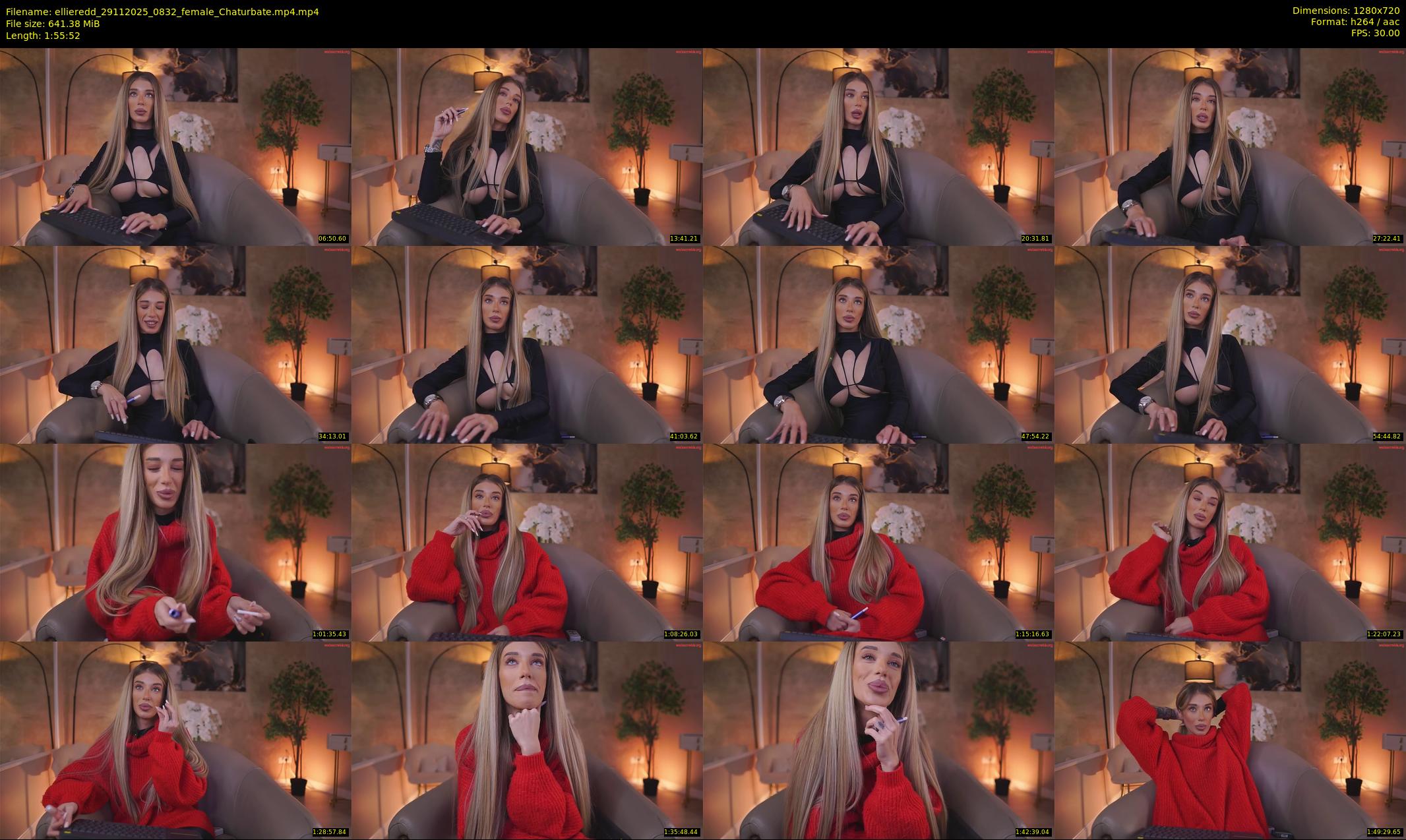 ellieredd — 116 minute Chaturbate female cam show recording, 720p, Nov 29, 2025