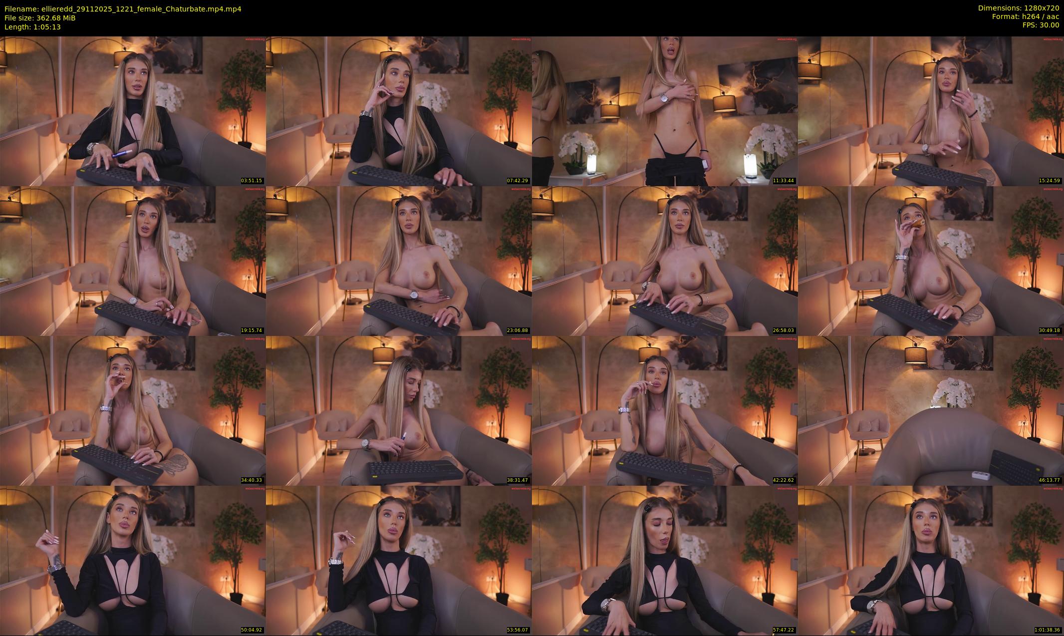 ellieredd — 66 minute Chaturbate female cam show recording, 720p, Nov 29, 2025