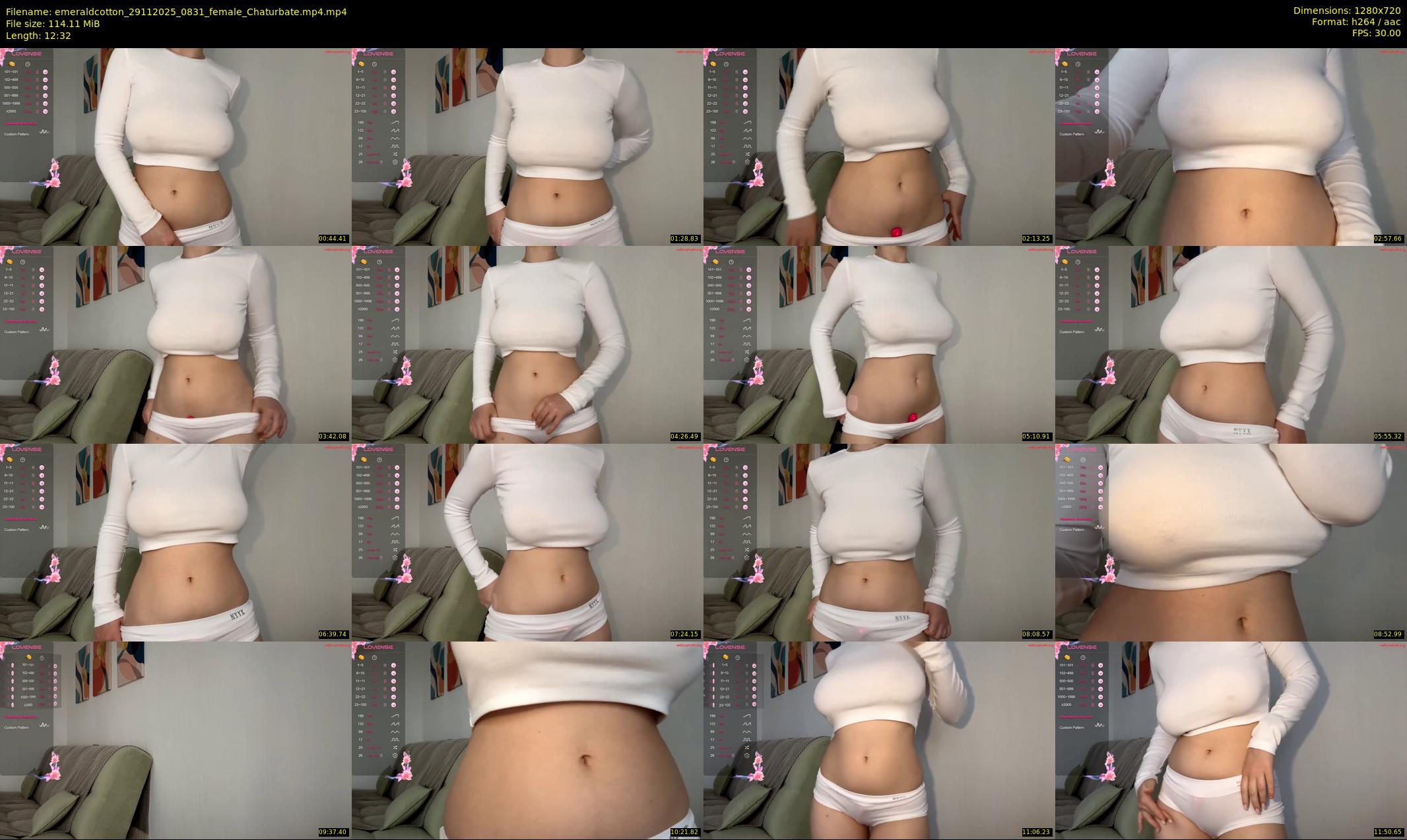 emeraldcotton — 13 minute Chaturbate female cam show recording, 720p, Nov 29, 2025