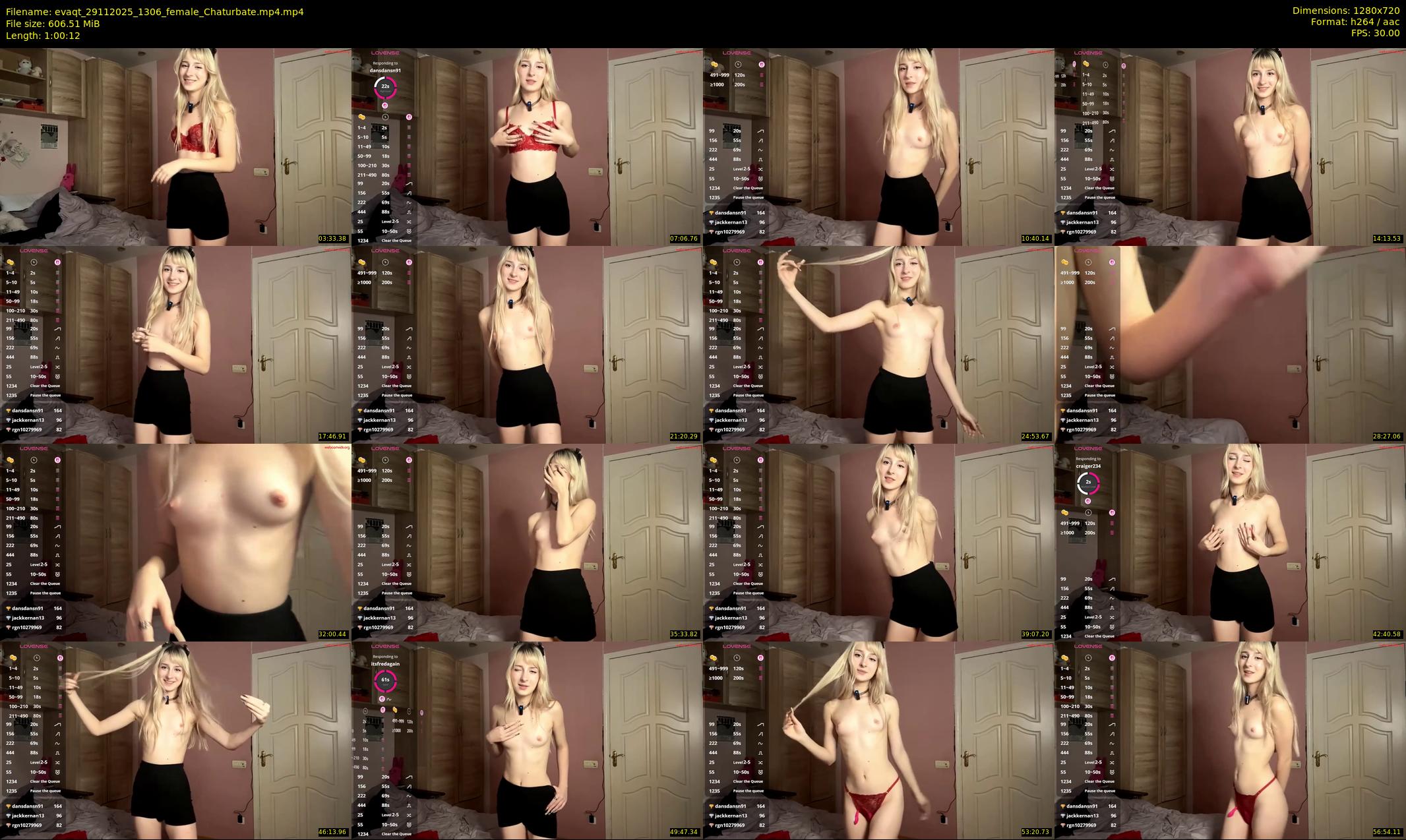 evaqt — 61 minute Chaturbate female cam show recording, 720p, Nov 29, 2025