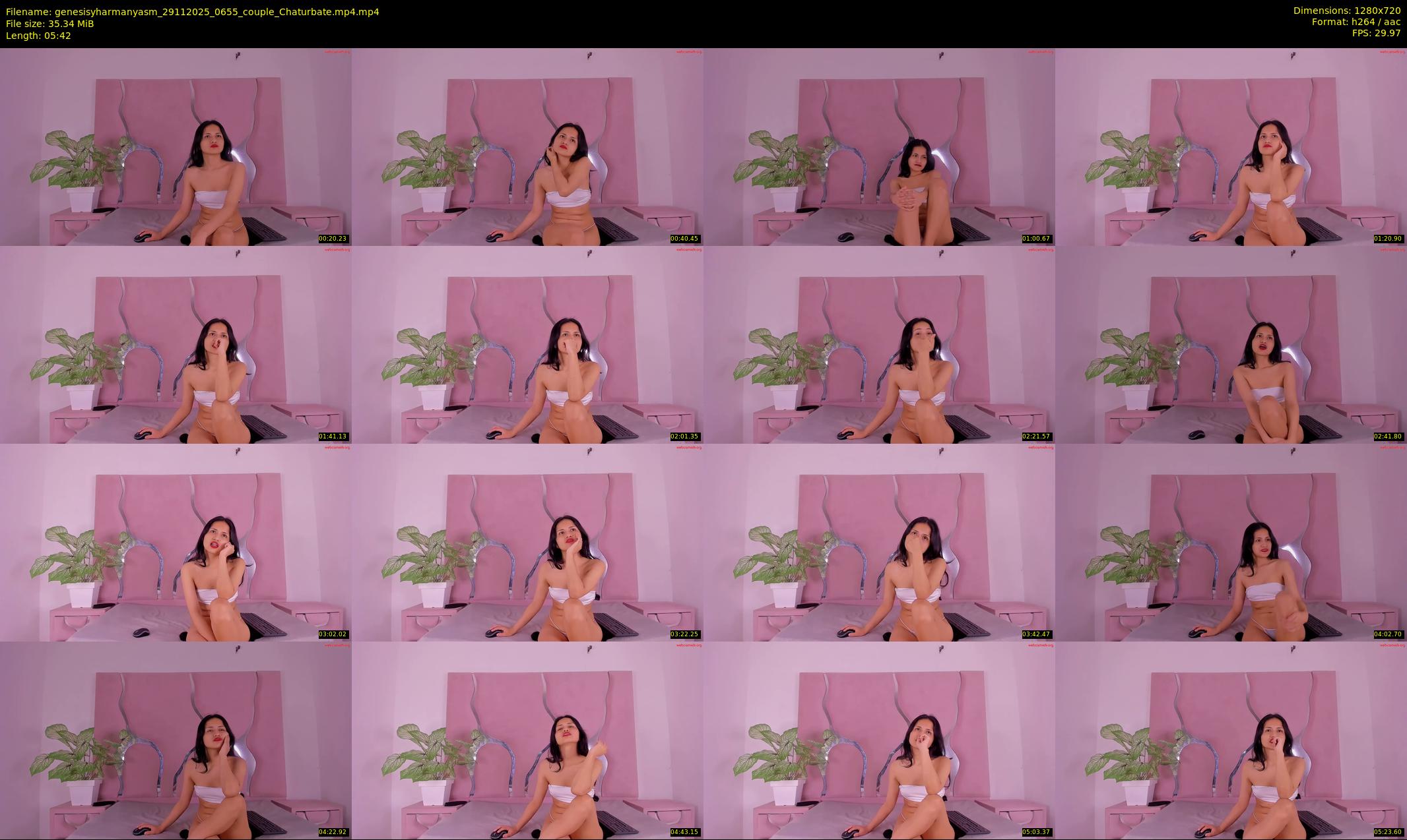 genesisyharmanyasm — 6 minute Chaturbate couple cam show recording, 720p, Nov 29, 2025
