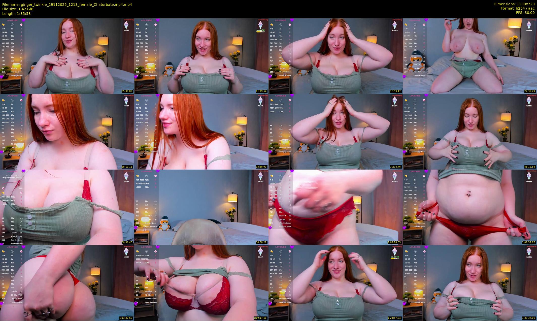 ginger_twinkle — 96 minute Chaturbate female cam show recording, 720p, Nov 29, 2025