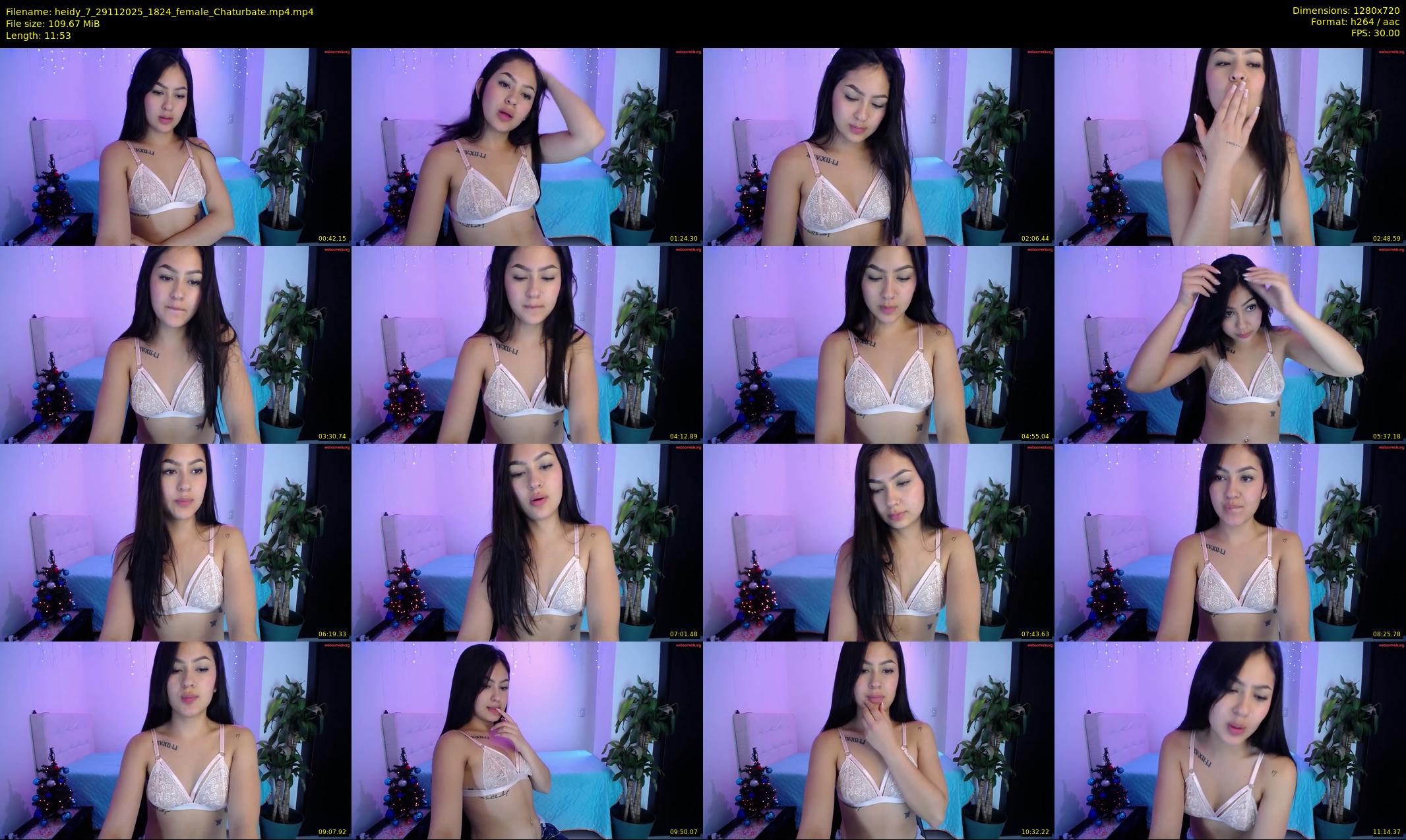 heidy_7 — 12 minute Chaturbate female cam show recording, 720p, Nov 29, 2025
