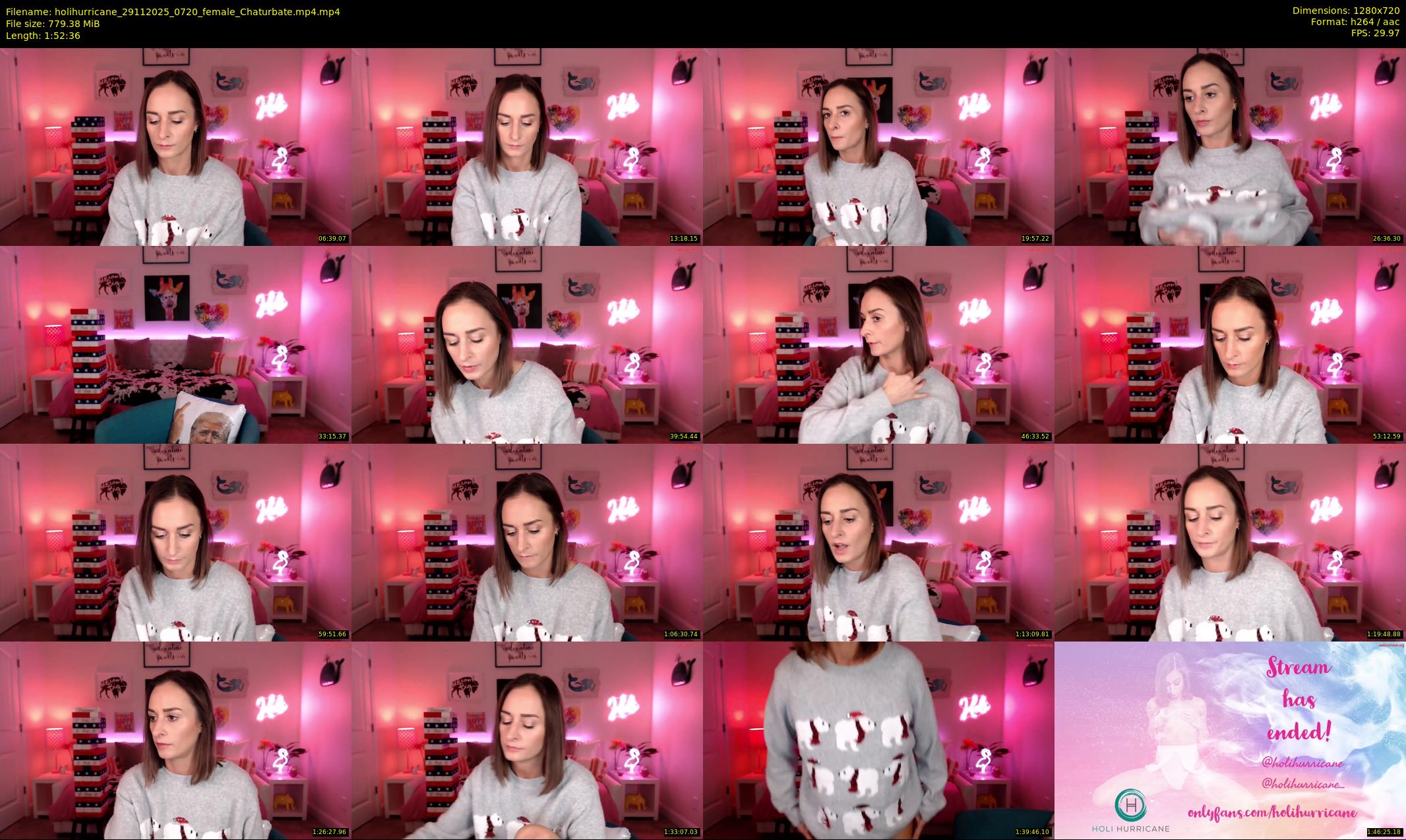 holihurricane — 113 minute Chaturbate female cam show recording, 720p, Nov 29, 2025