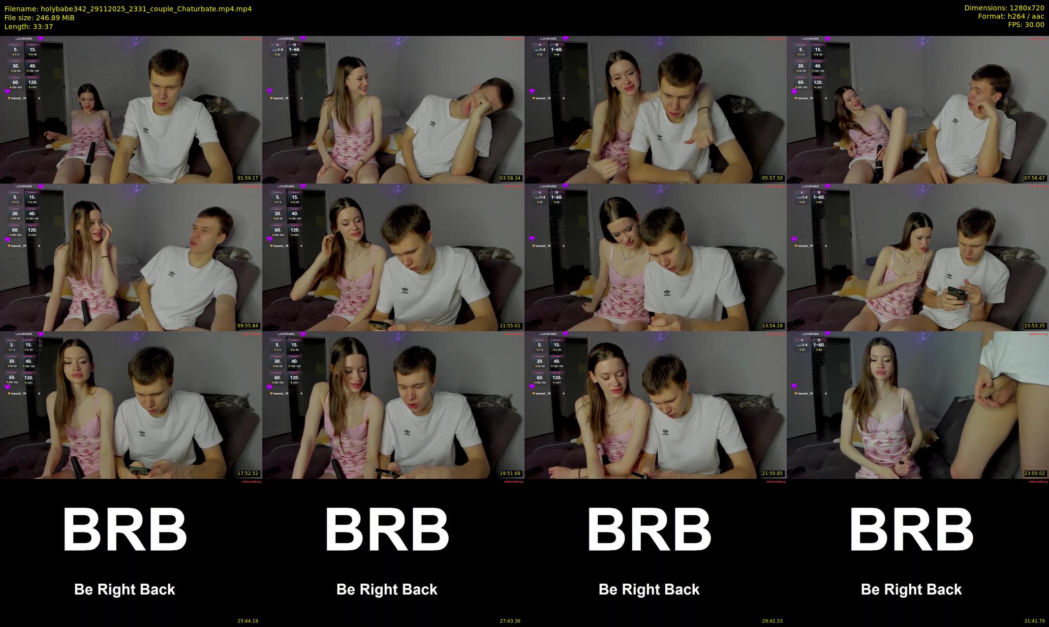 holybabe342 — 34 minute Chaturbate couple cam show recording, 720p, Nov 29, 2025